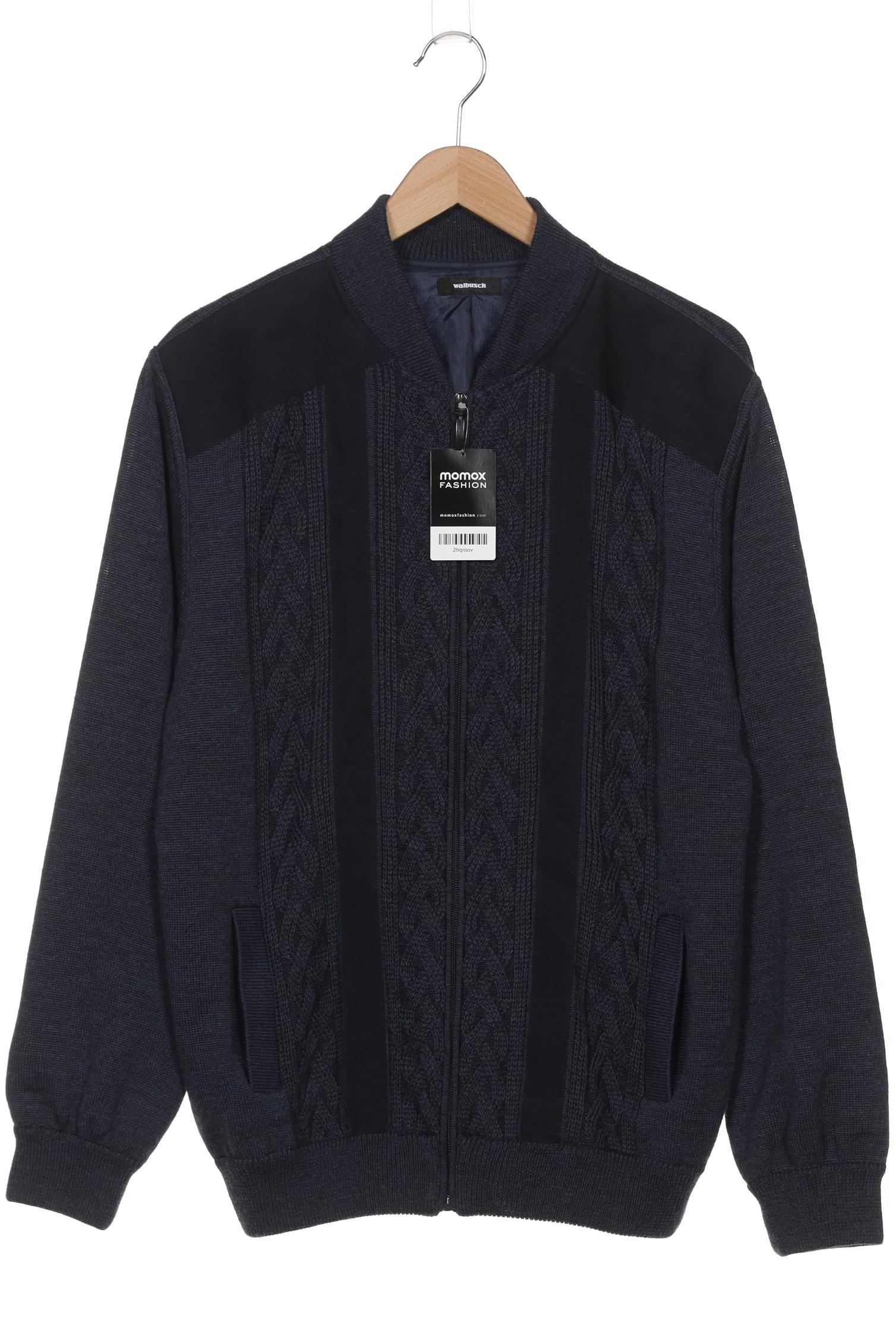 

Walbusch Herren Strickjacke, blau, Gr. 52