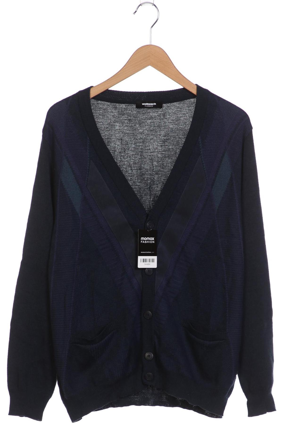 

Walbusch Herren Strickjacke, marineblau, Gr. 52
