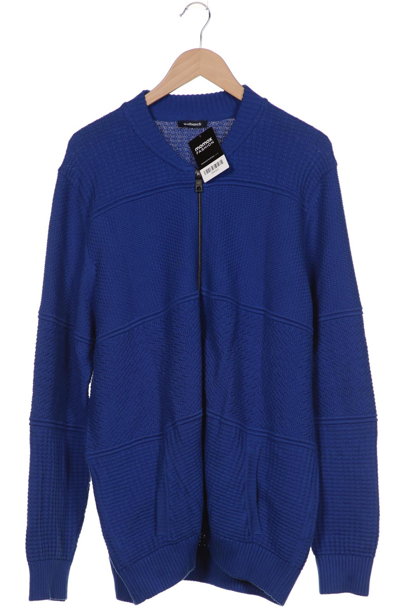 

Walbusch Herren Strickjacke, blau, Gr. 56