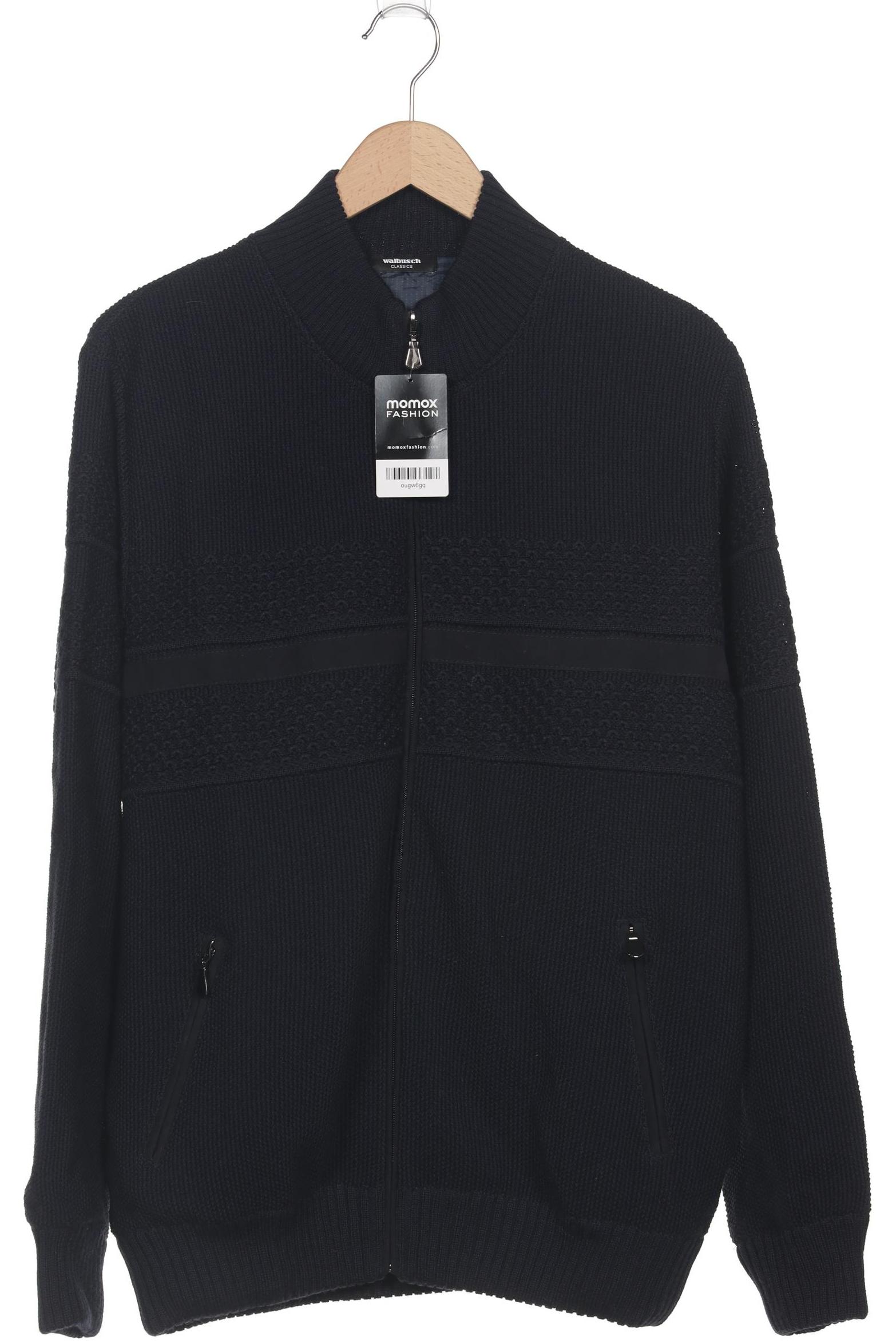 

Walbusch Herren Strickjacke, marineblau, Gr. 50