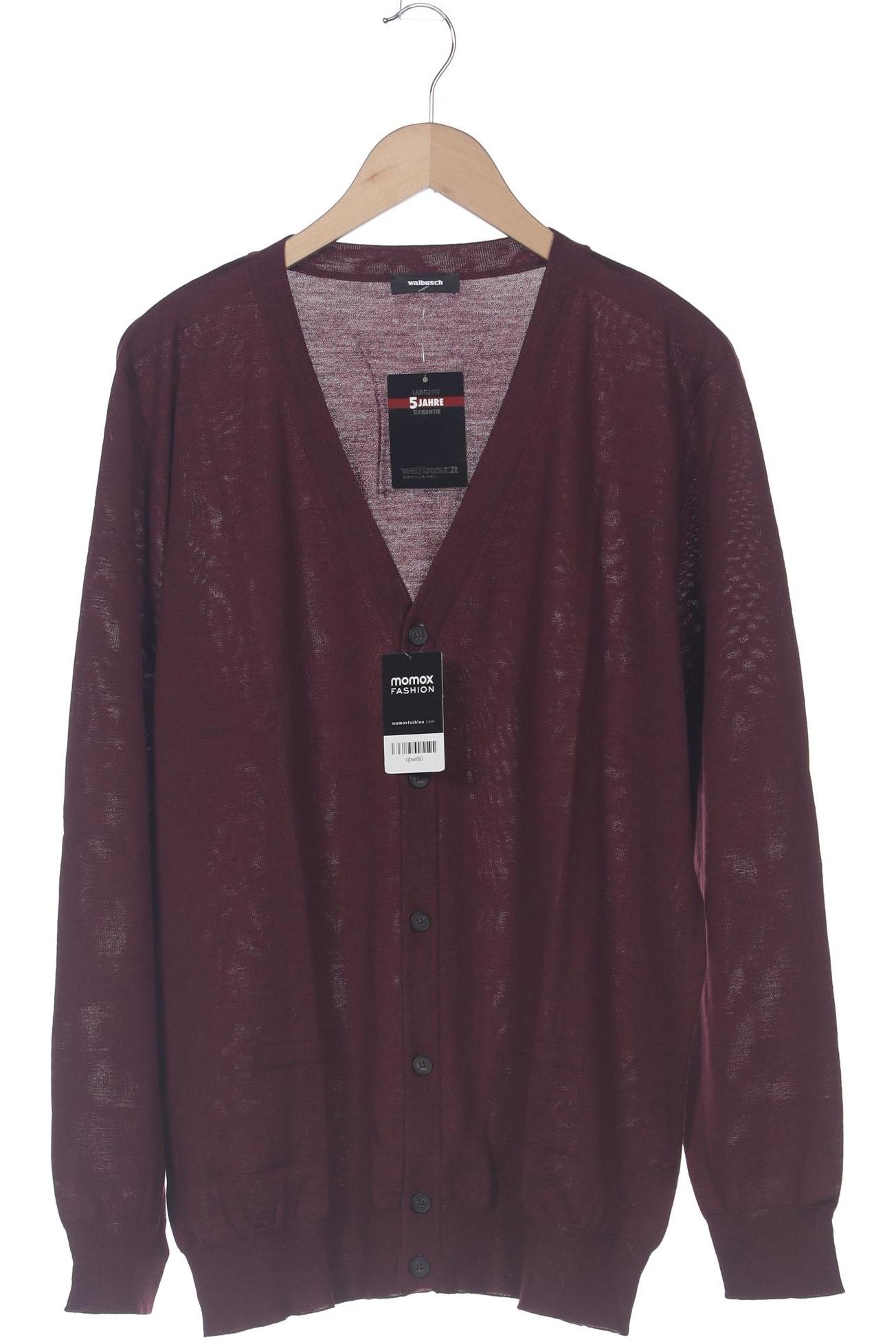

Walbusch Herren Strickjacke, bordeaux, Gr. 56