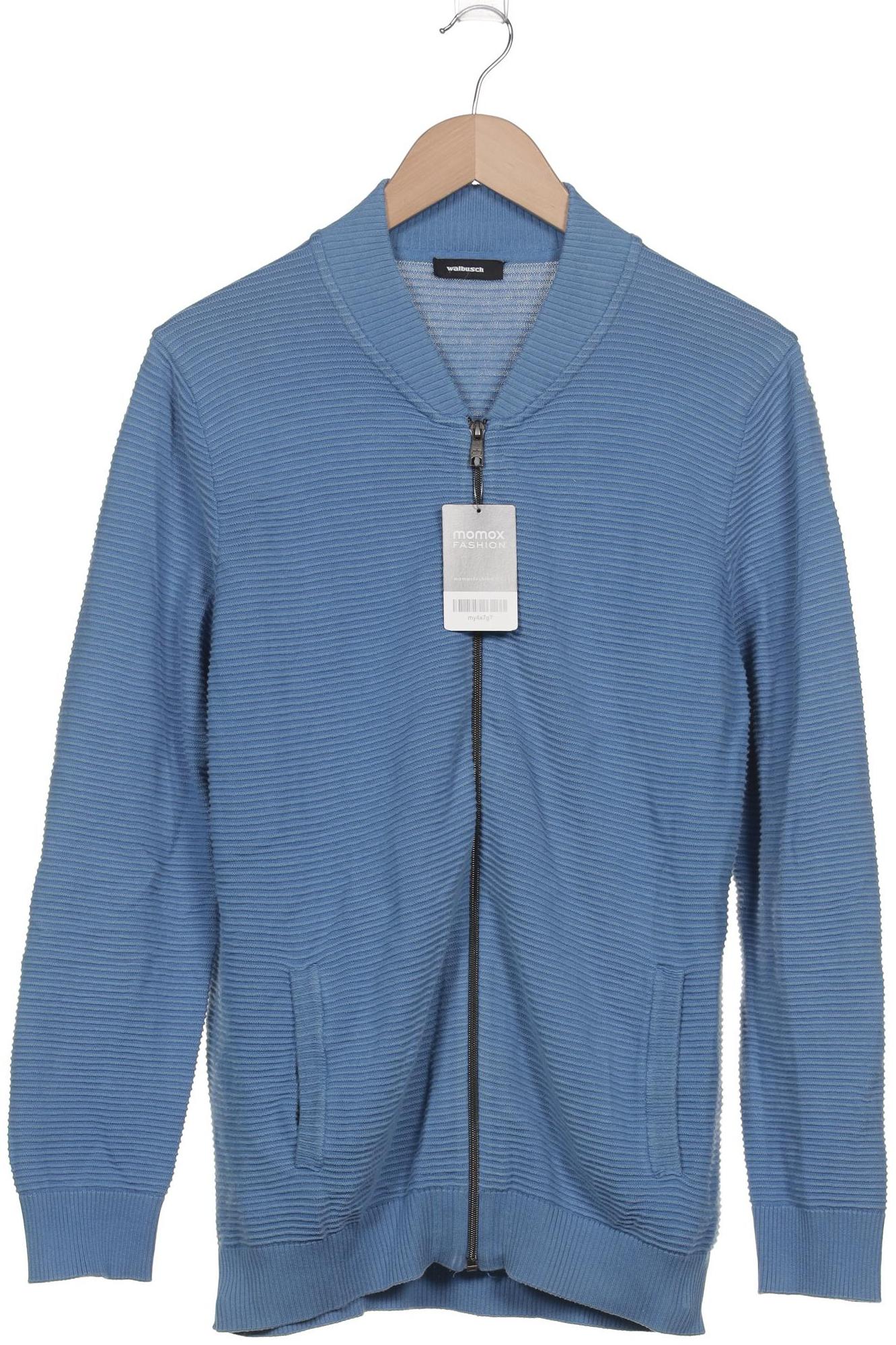

Walbusch Herren Strickjacke, blau, Gr. 50