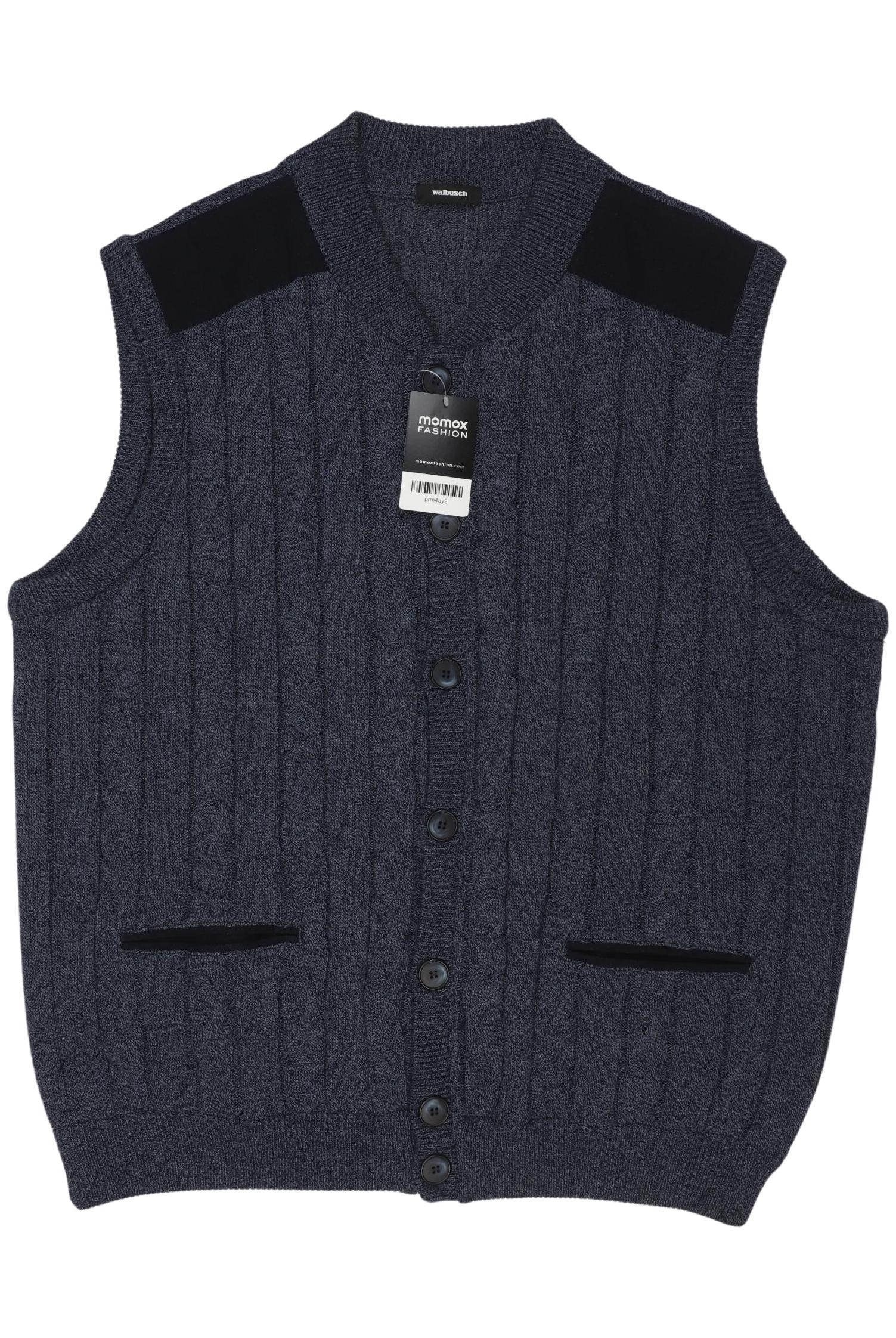 

Walbusch Herren Strickjacke, marineblau, Gr. 56