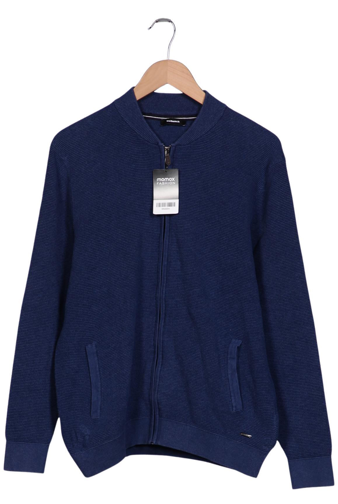 

Walbusch Herren Strickjacke, blau, Gr. 54