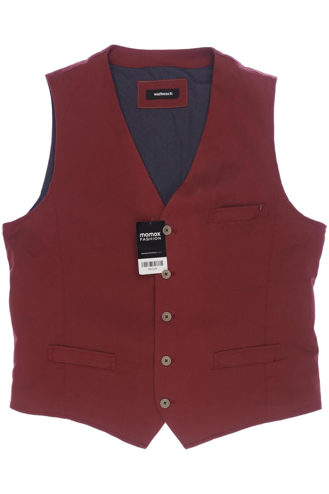 

Walbusch Herren Weste, bordeaux, Gr. 50