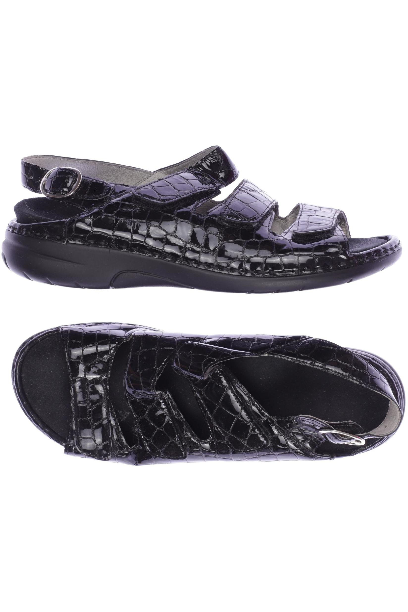 

waldläufer Damen Sandale, schwarz, Gr. 6.5