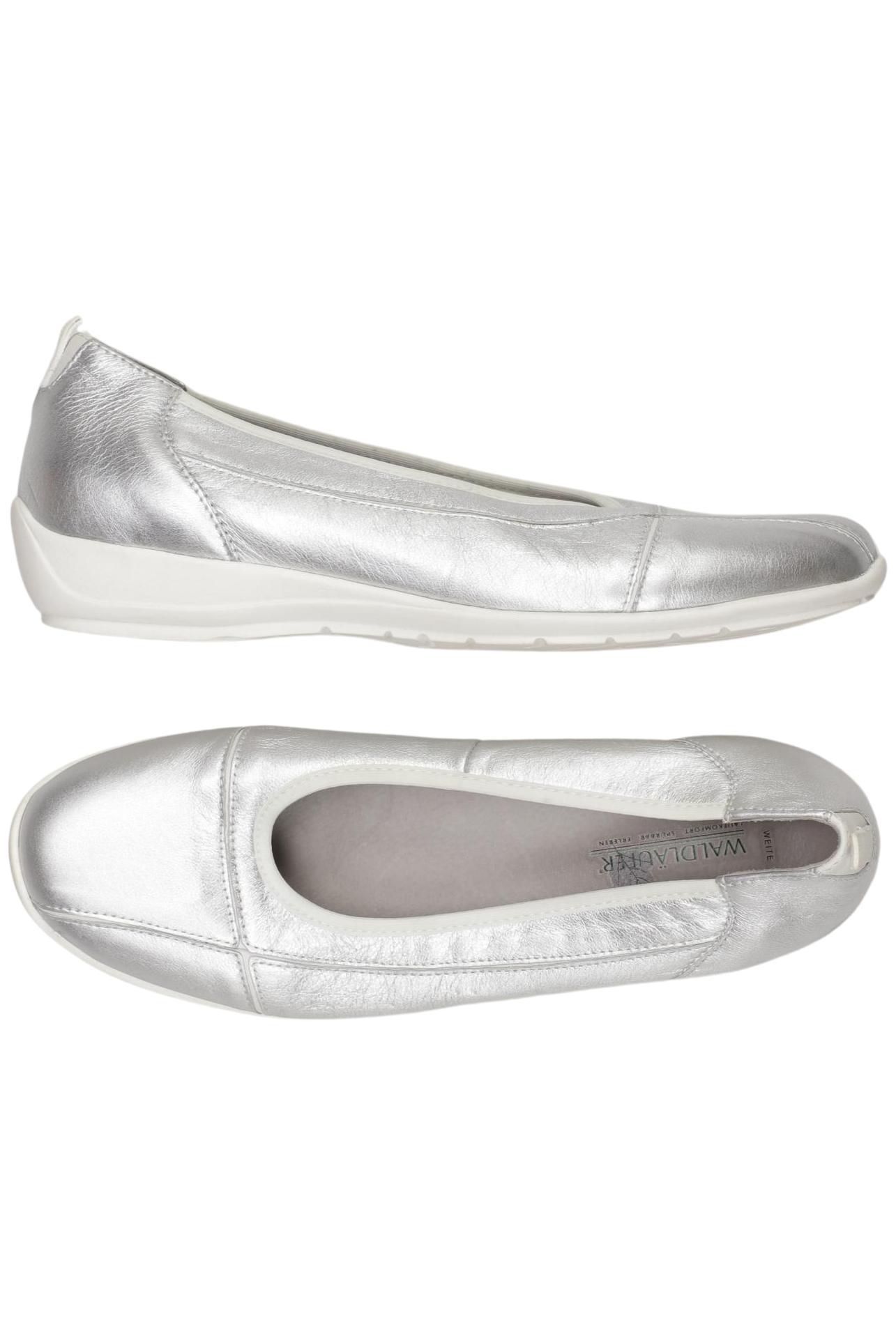 

waldläufer Damen Ballerinas, silber, Gr. 6.5