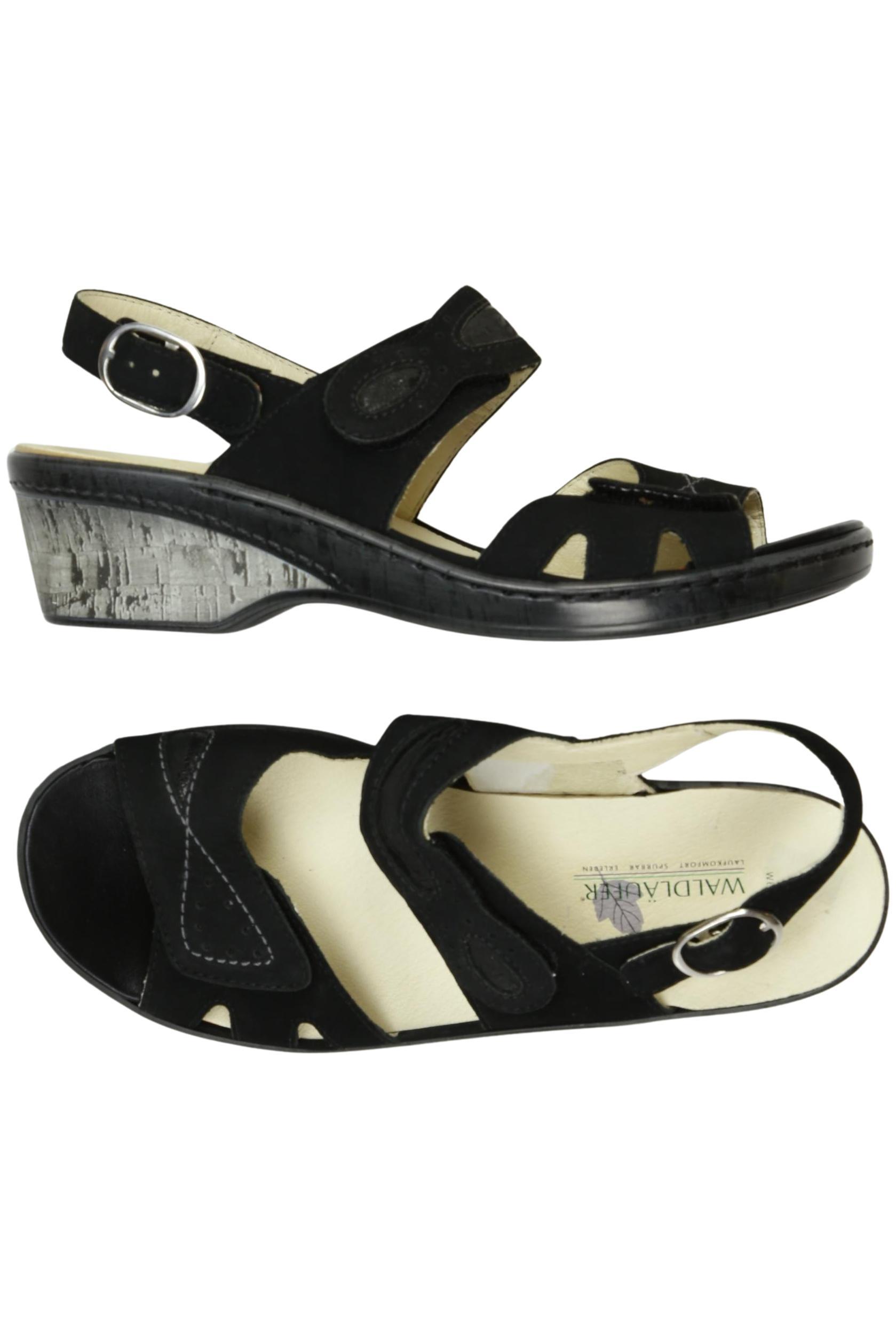 

waldläufer Damen Sandale, schwarz, Gr. 4