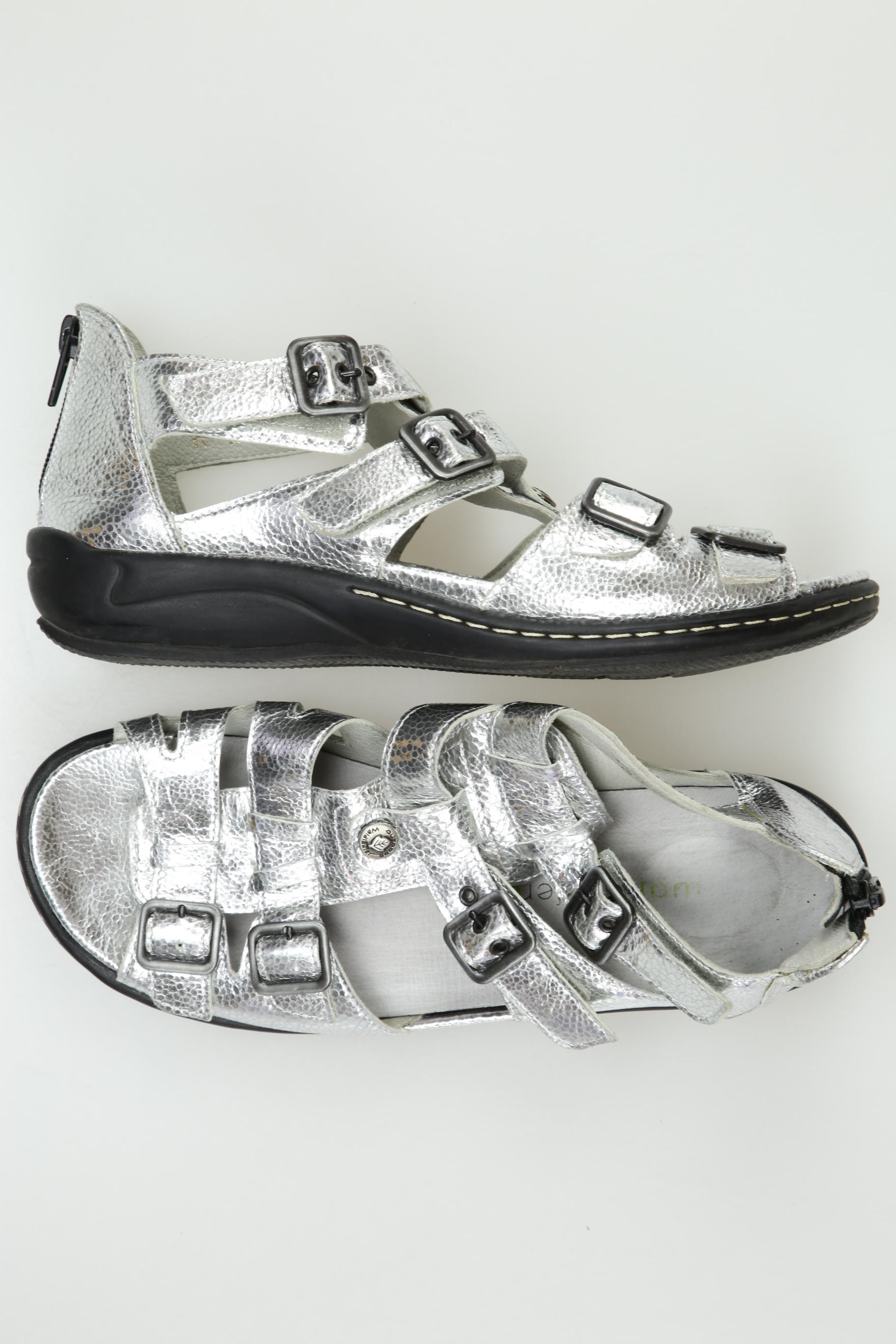 

waldläufer Damen Sandale, silber, Gr. 4.5