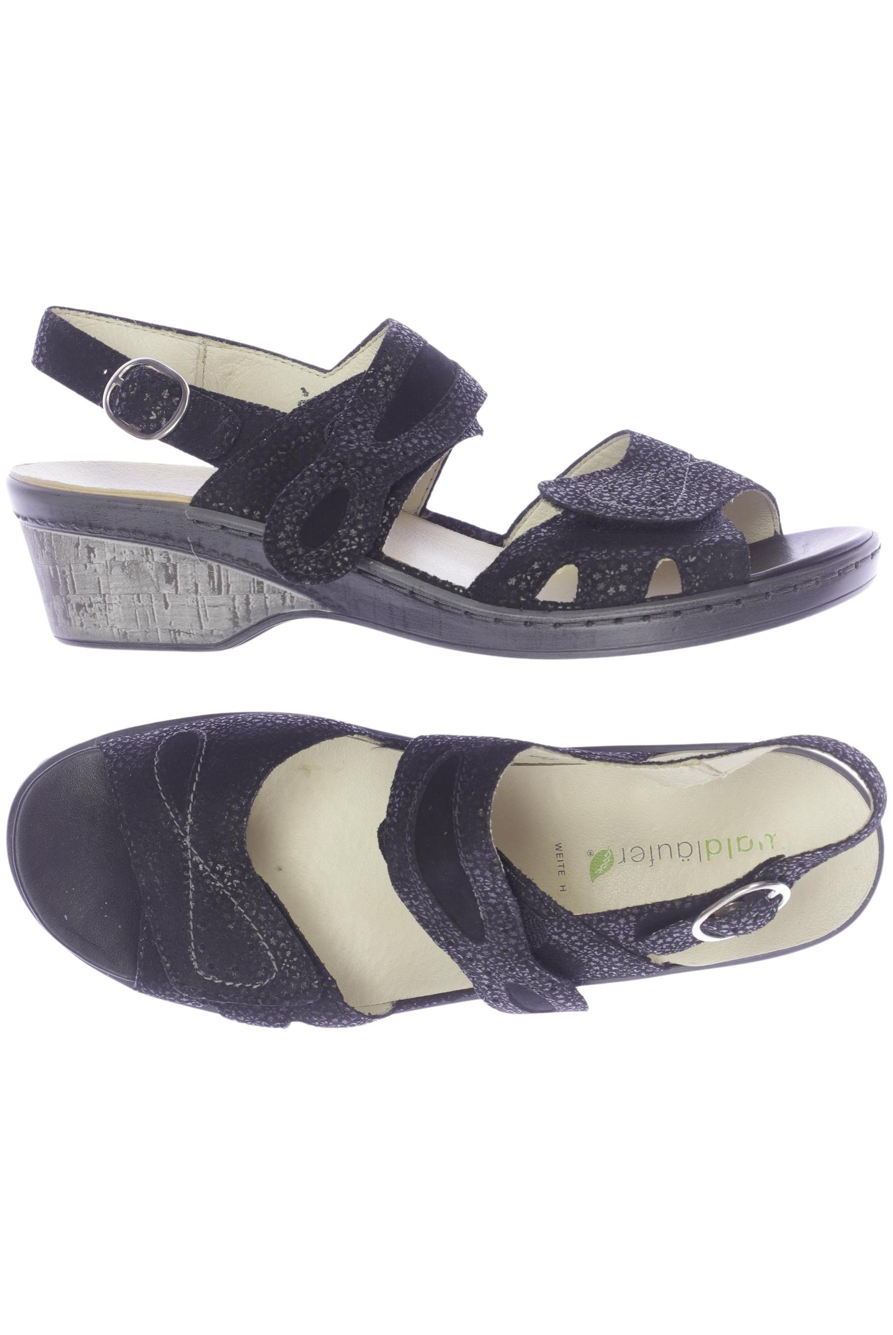 

waldläufer Damen Sandale, schwarz, Gr. 7.5