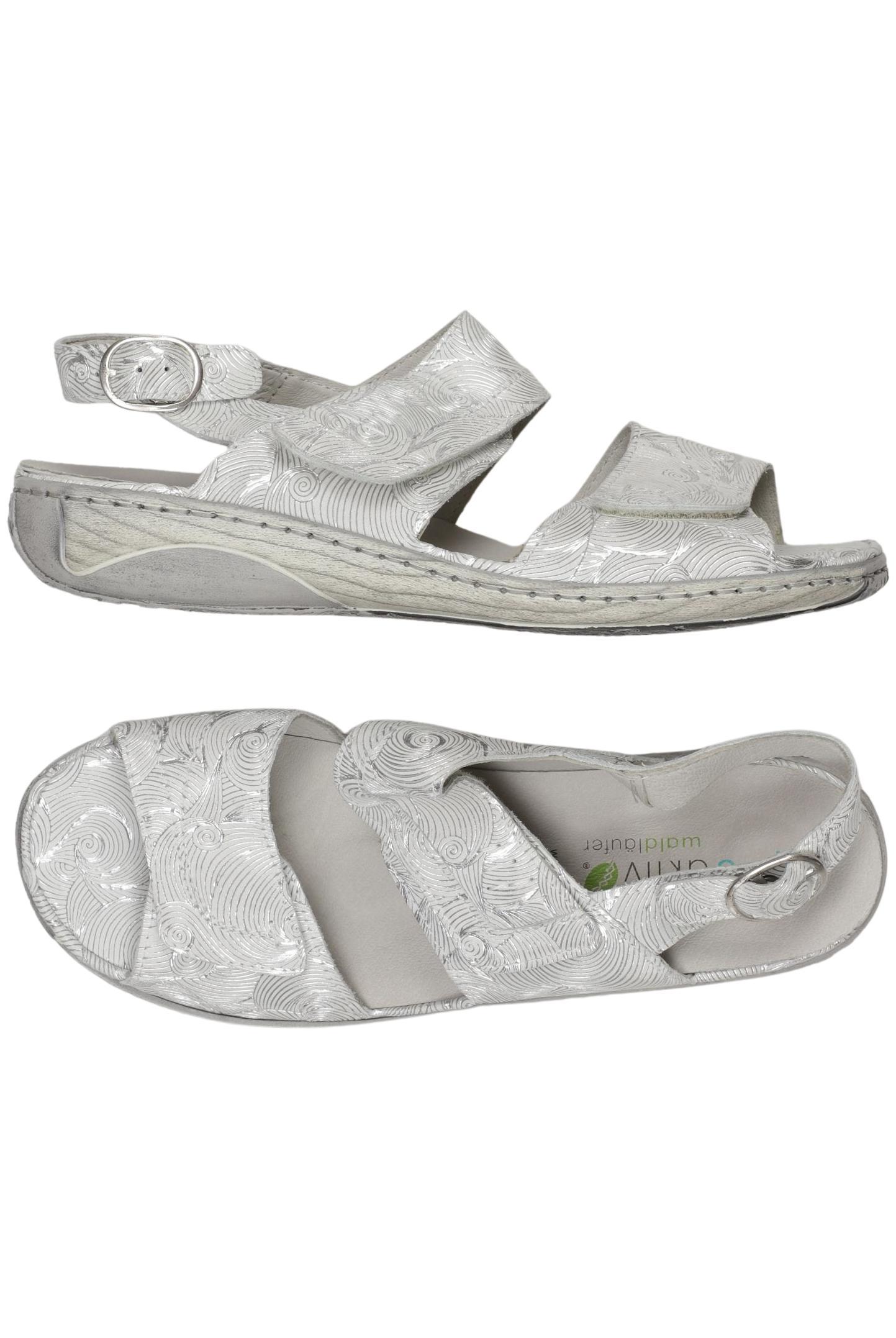 

waldläufer Damen Sandale, silber, Gr. 7