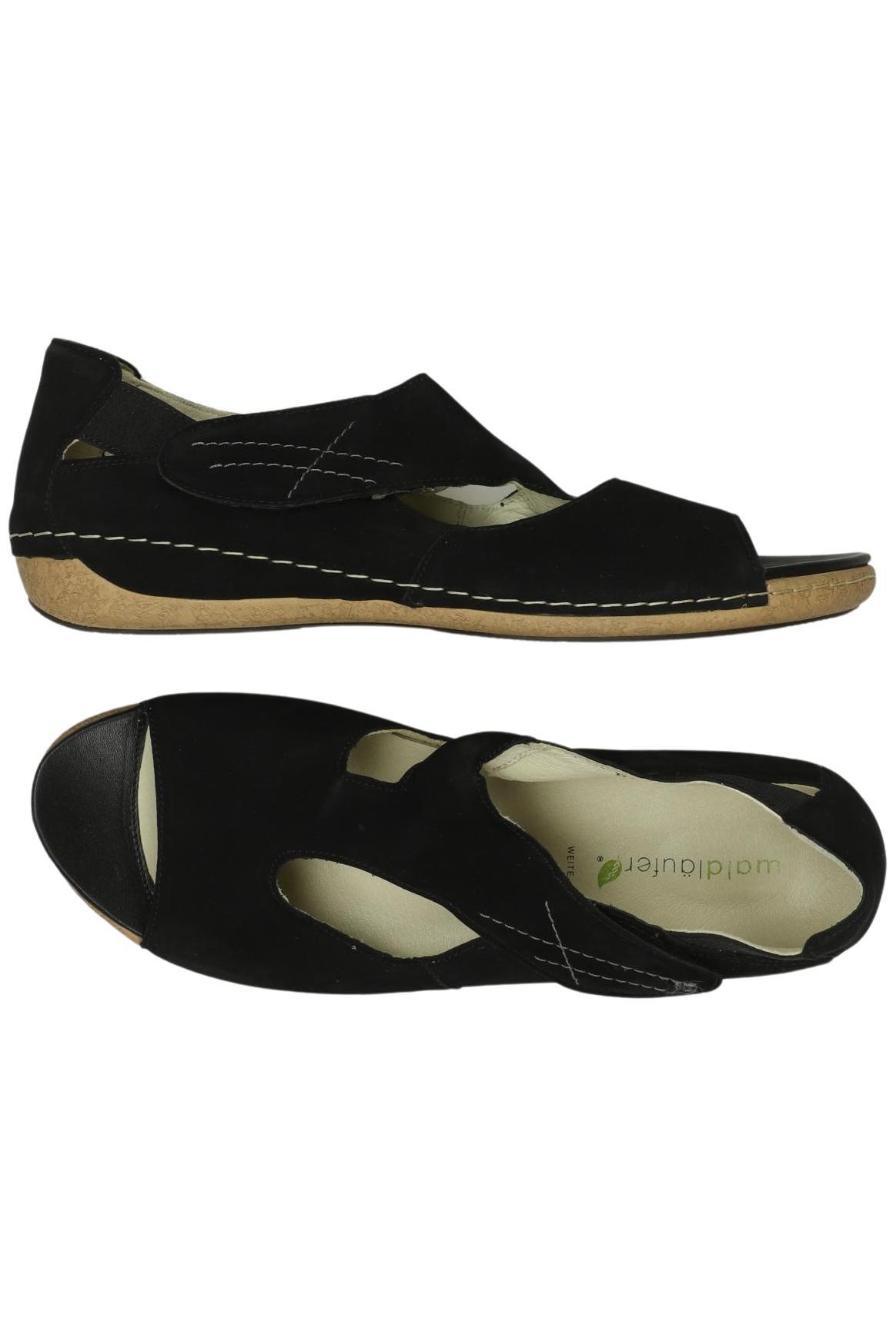 

waldläufer Damen Sandale, schwarz, Gr. 8.5