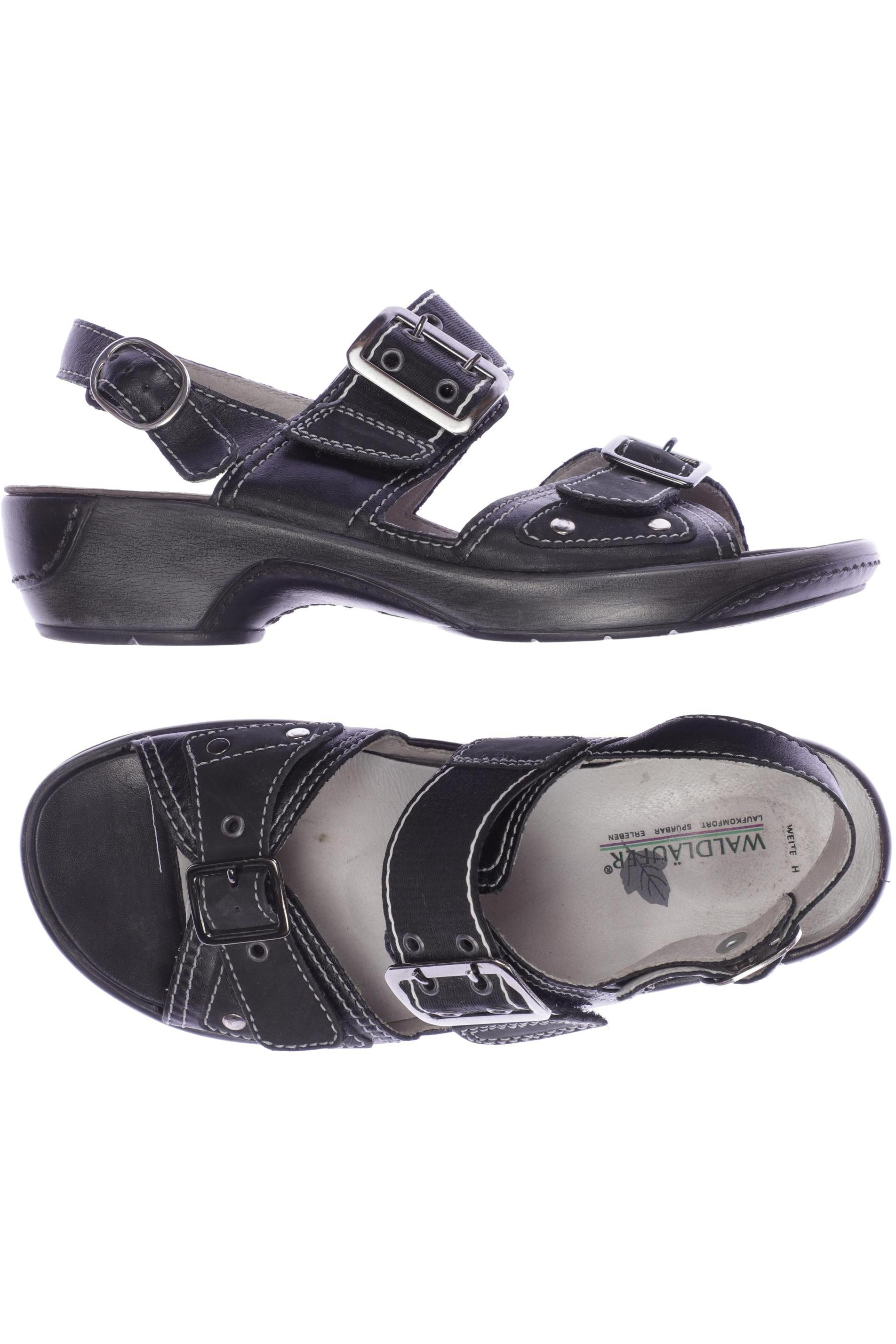 

waldläufer Damen Sandale, schwarz, Gr. 4.5