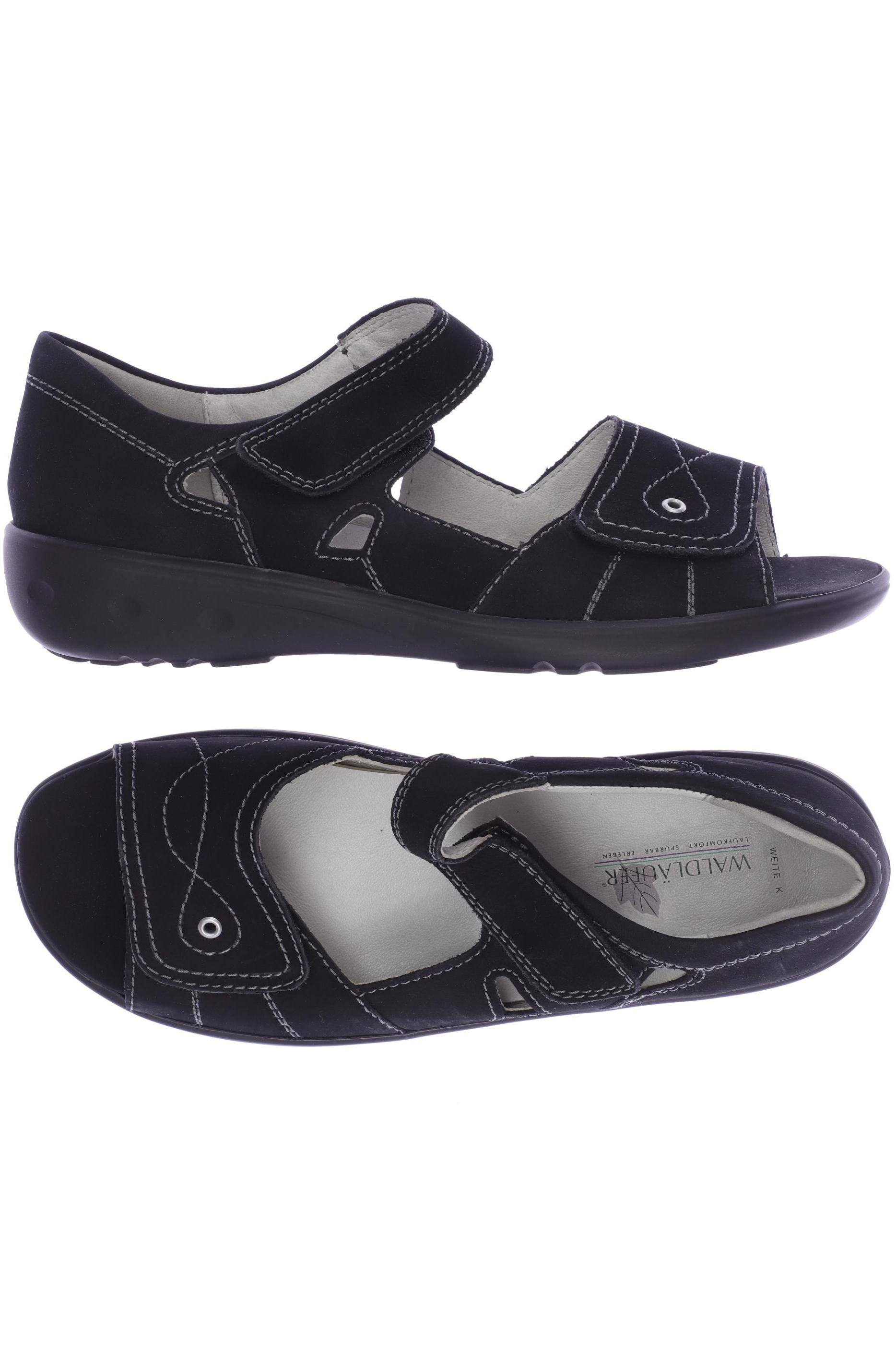 

waldläufer Damen Sandale, schwarz, Gr. 6.5