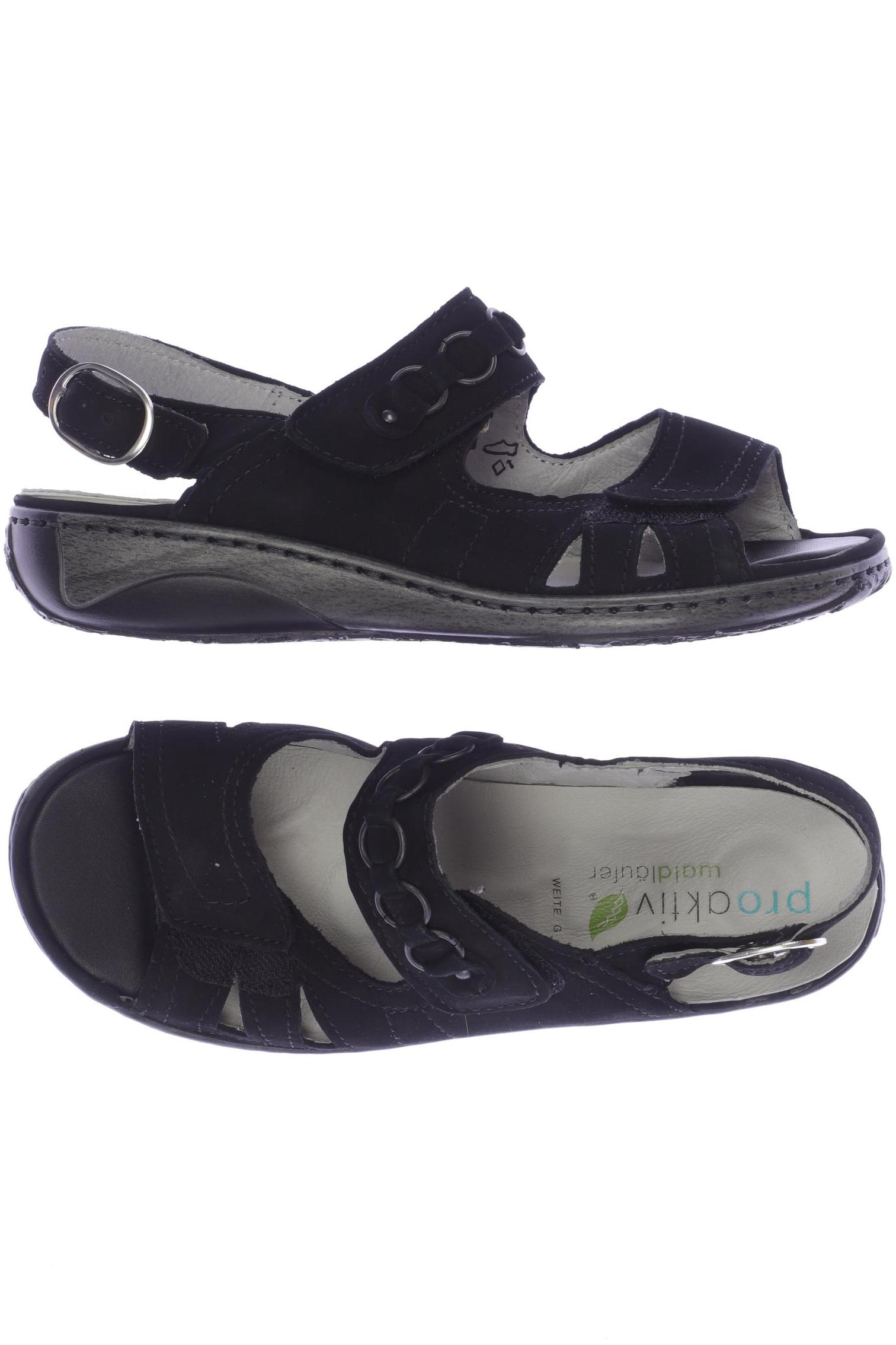 

waldläufer Damen Sandale, schwarz, Gr. 3.5