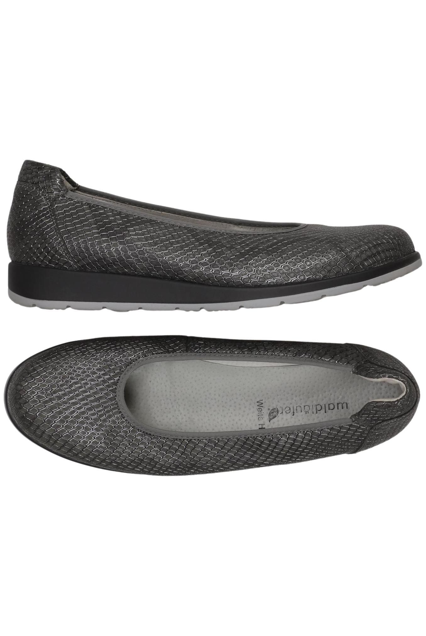 

waldläufer Damen Ballerinas, grau, Gr. 6.5