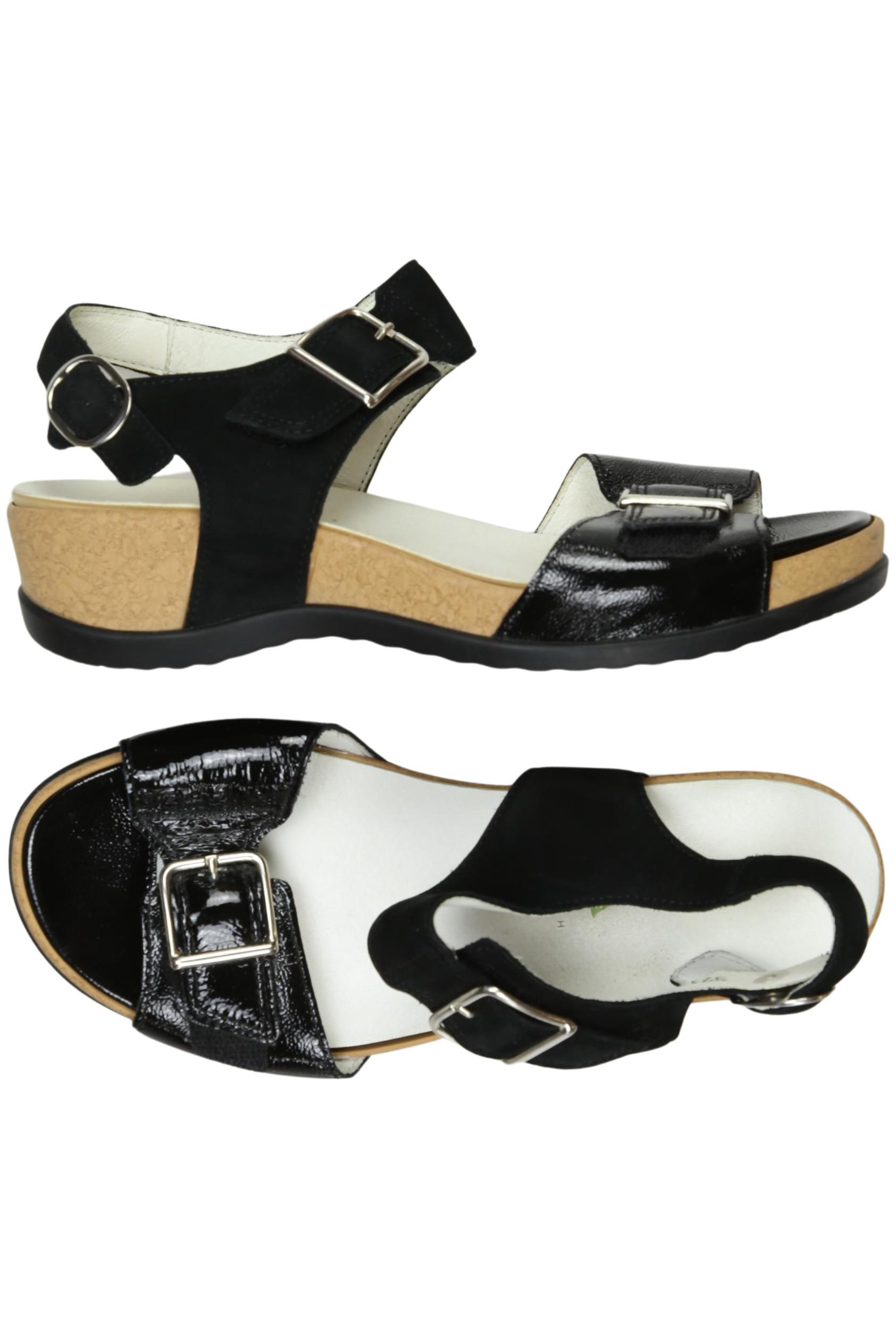 

waldläufer Damen Sandale, schwarz, Gr. 5