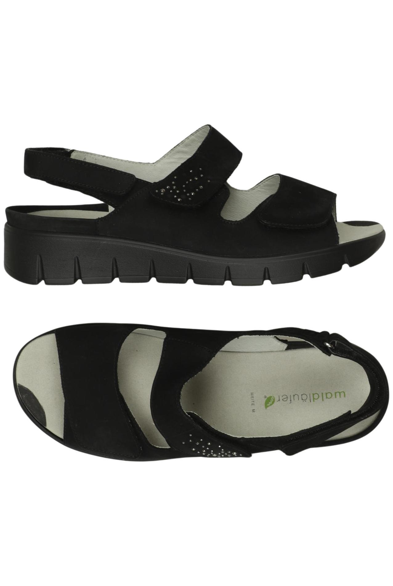 

waldläufer Damen Sandale, schwarz, Gr. 8.5