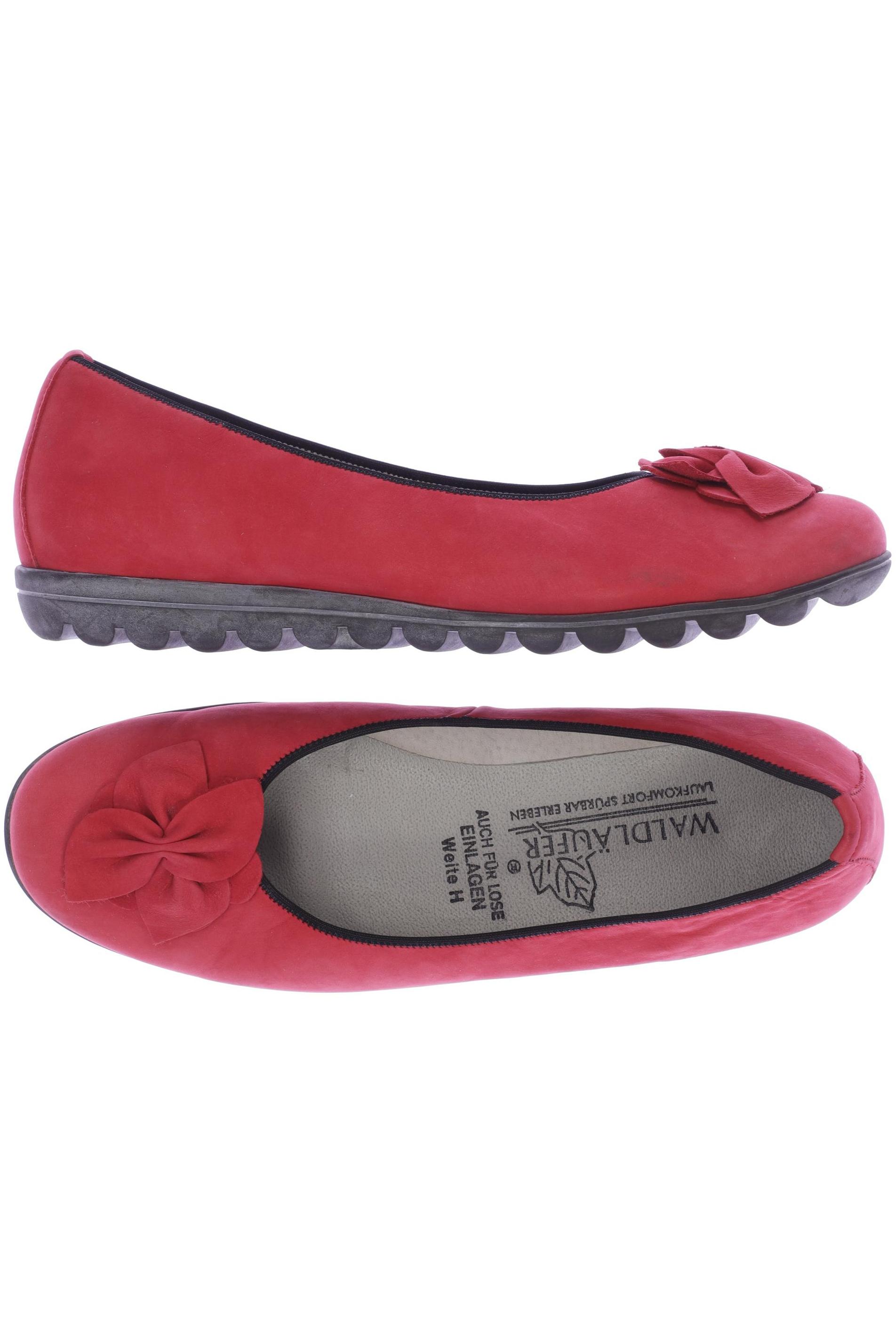 

waldläufer Damen Ballerinas, rot, Gr. 6.5