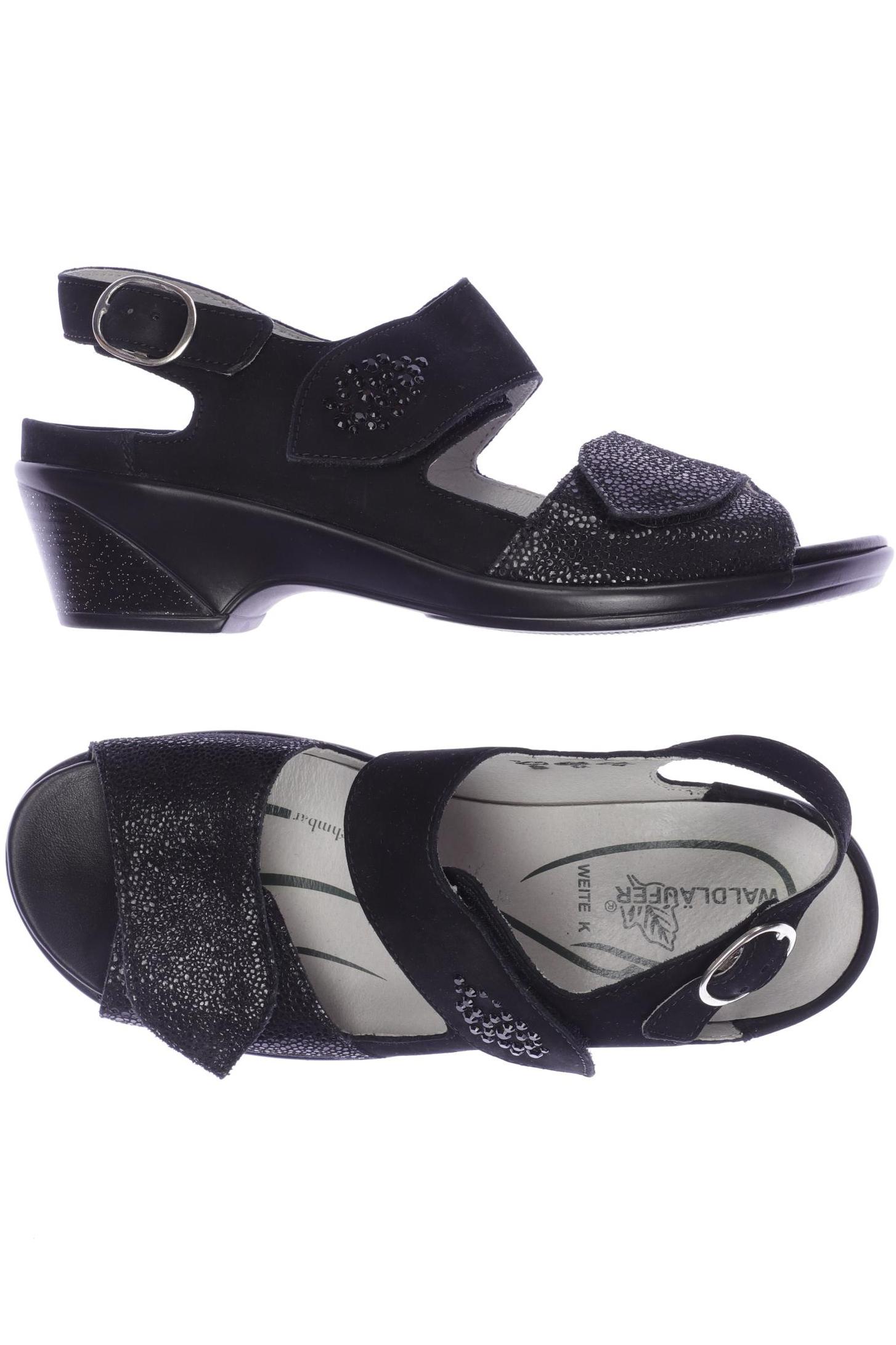 

waldläufer Damen Sandale, schwarz, Gr. 4.5