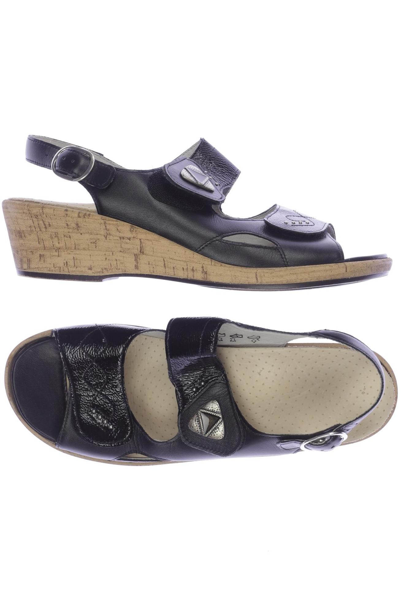 

waldläufer Damen Sandale, schwarz, Gr. 6.5