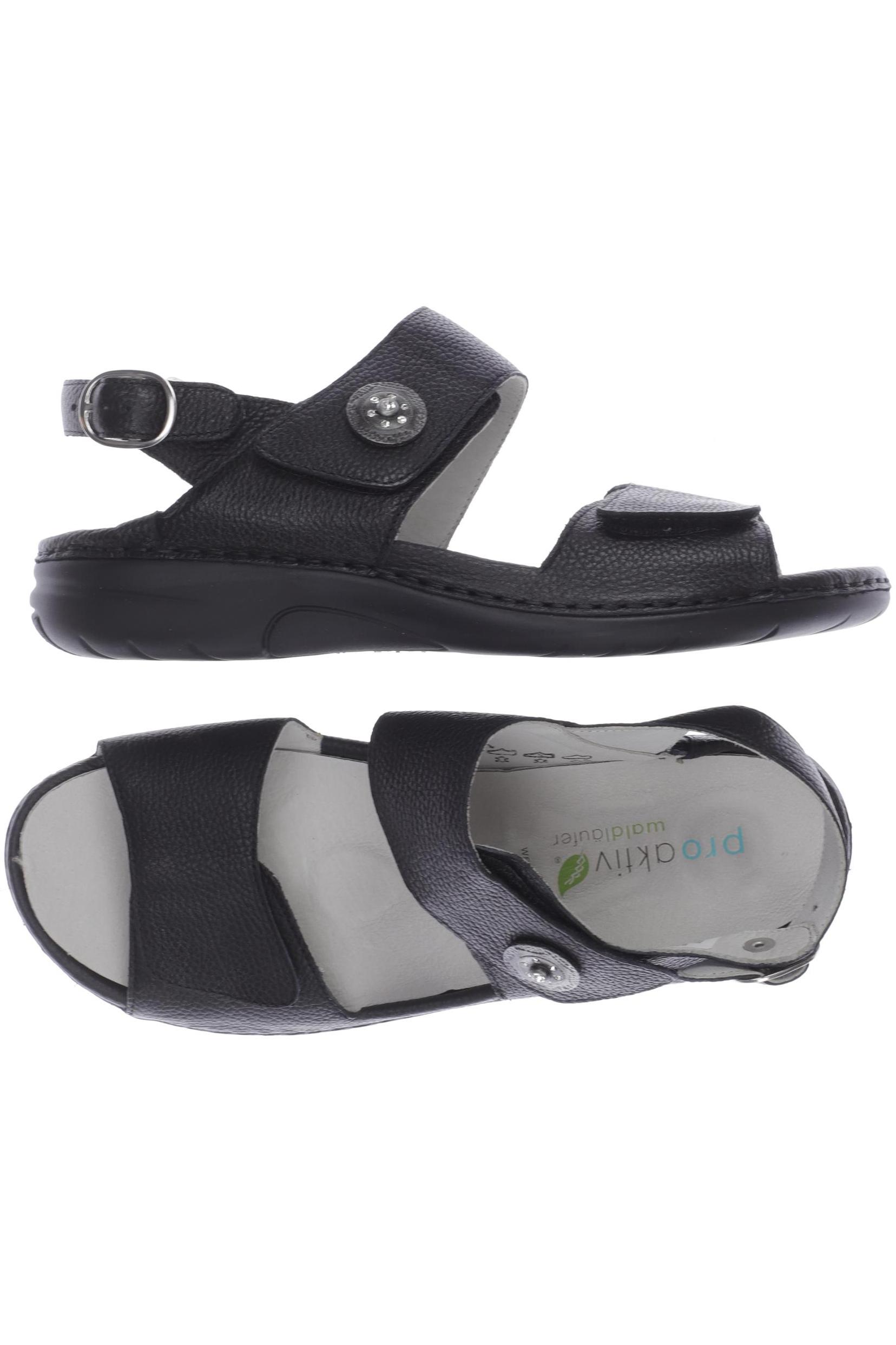 

waldläufer Damen Sandale, schwarz, Gr. 6.5