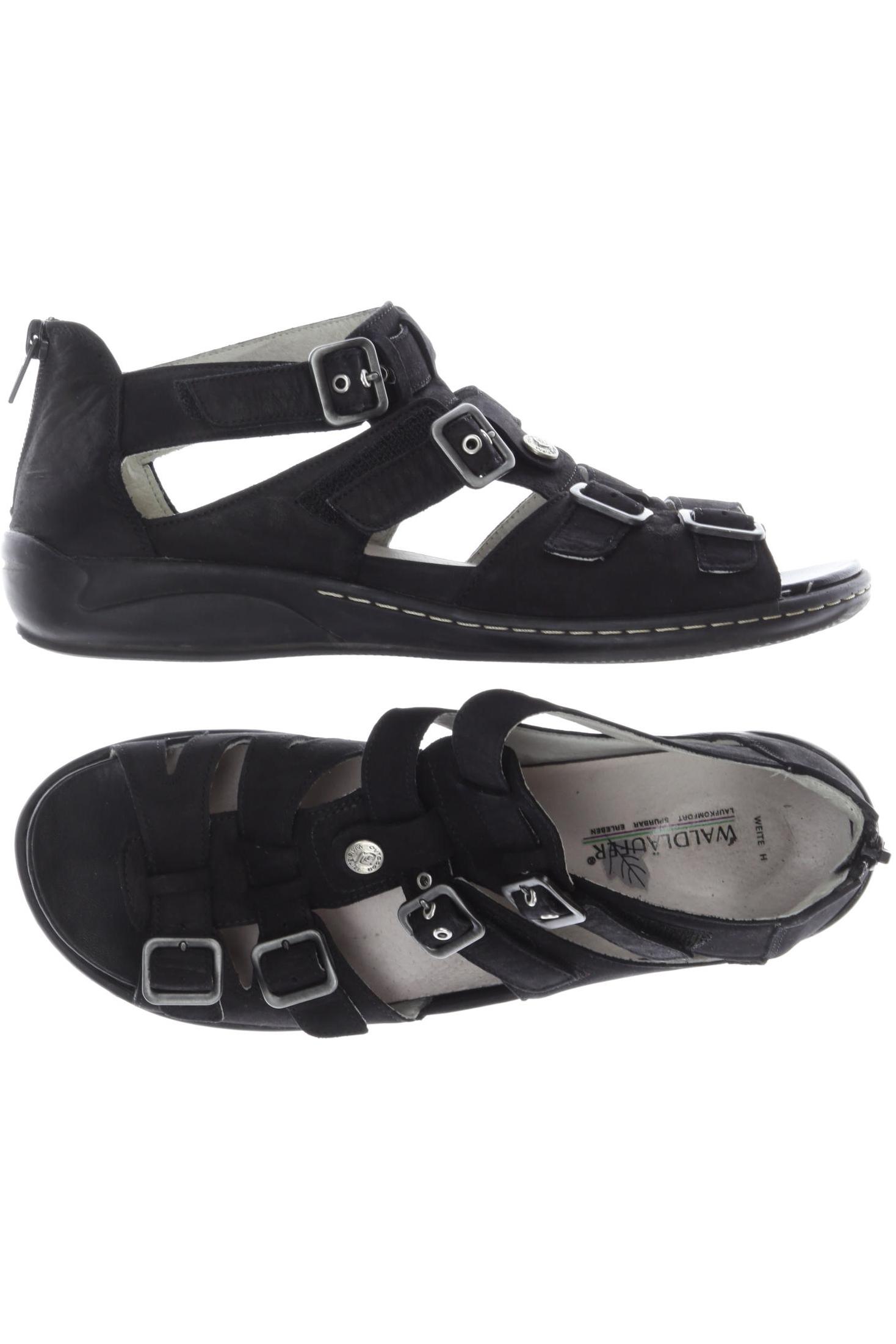 

waldläufer Damen Sandale, schwarz, Gr. 6.5