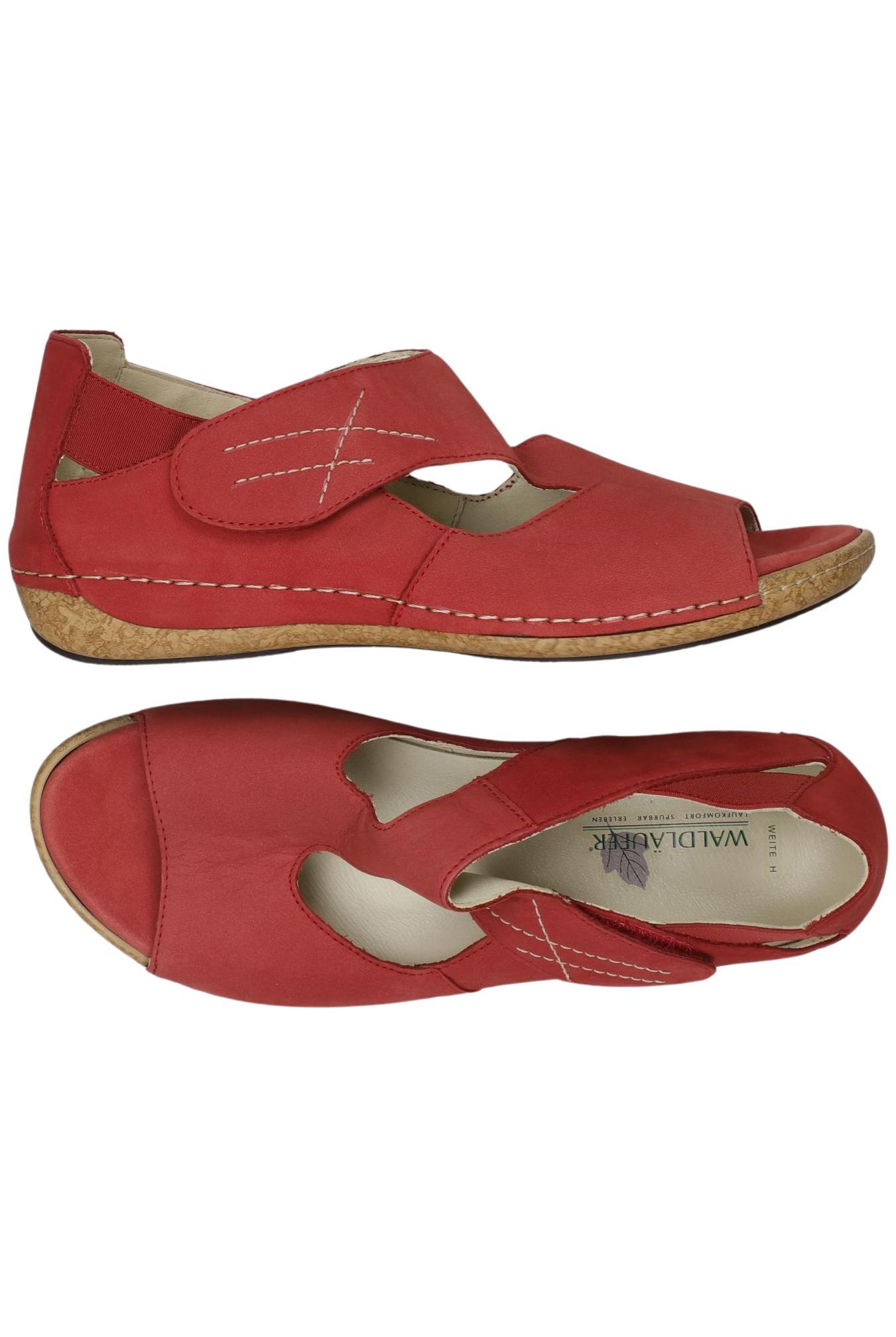 

waldläufer Damen Sandale, rot, Gr. 4.5