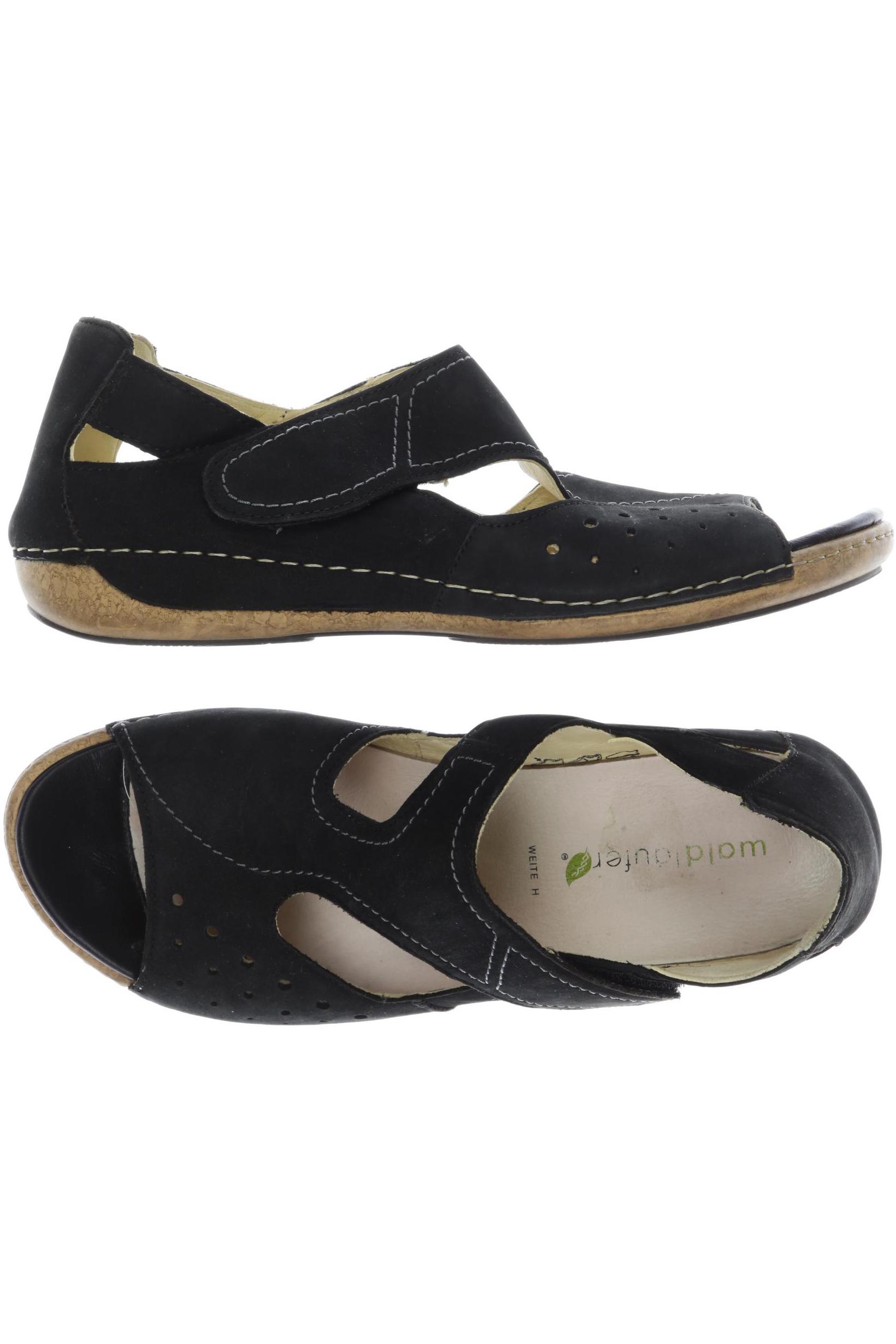 

waldläufer Damen Sandale, schwarz, Gr. 6