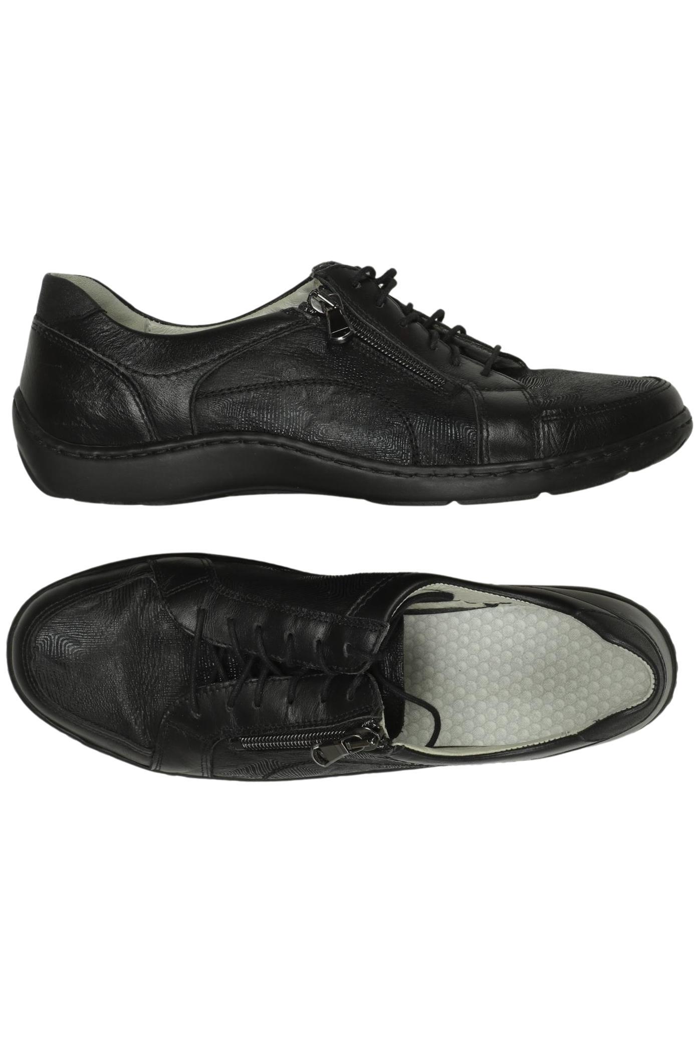 

waldläufer Damen Halbschuh, schwarz, Gr. 6.5