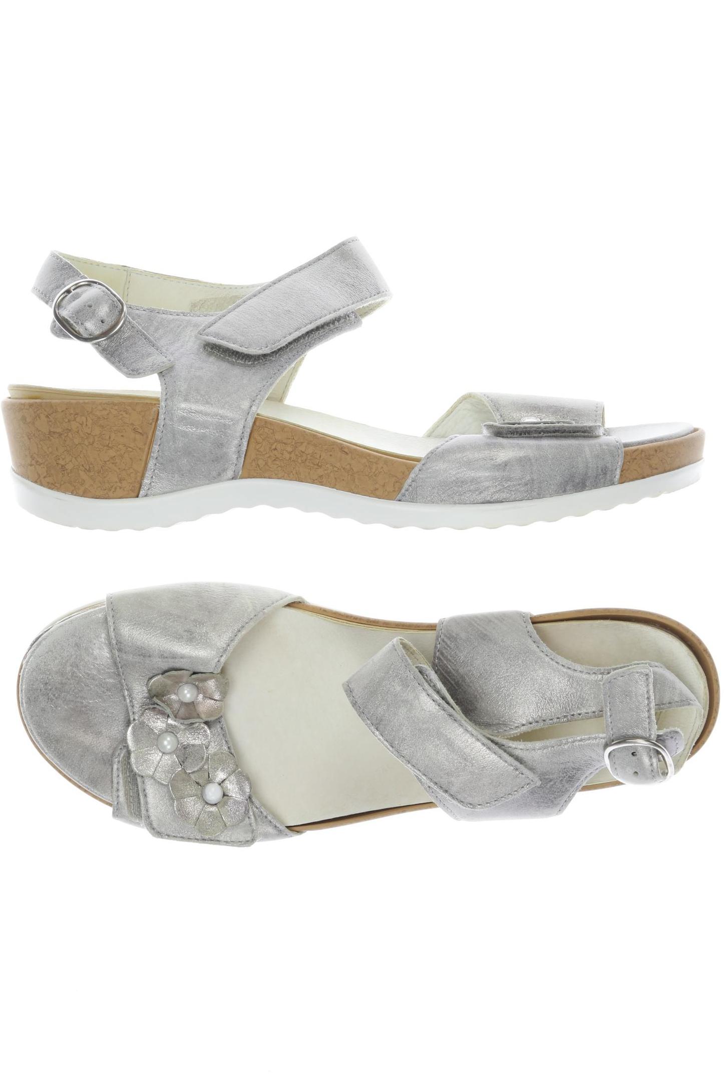 

waldläufer Damen Sandale, silber, Gr. 6.5
