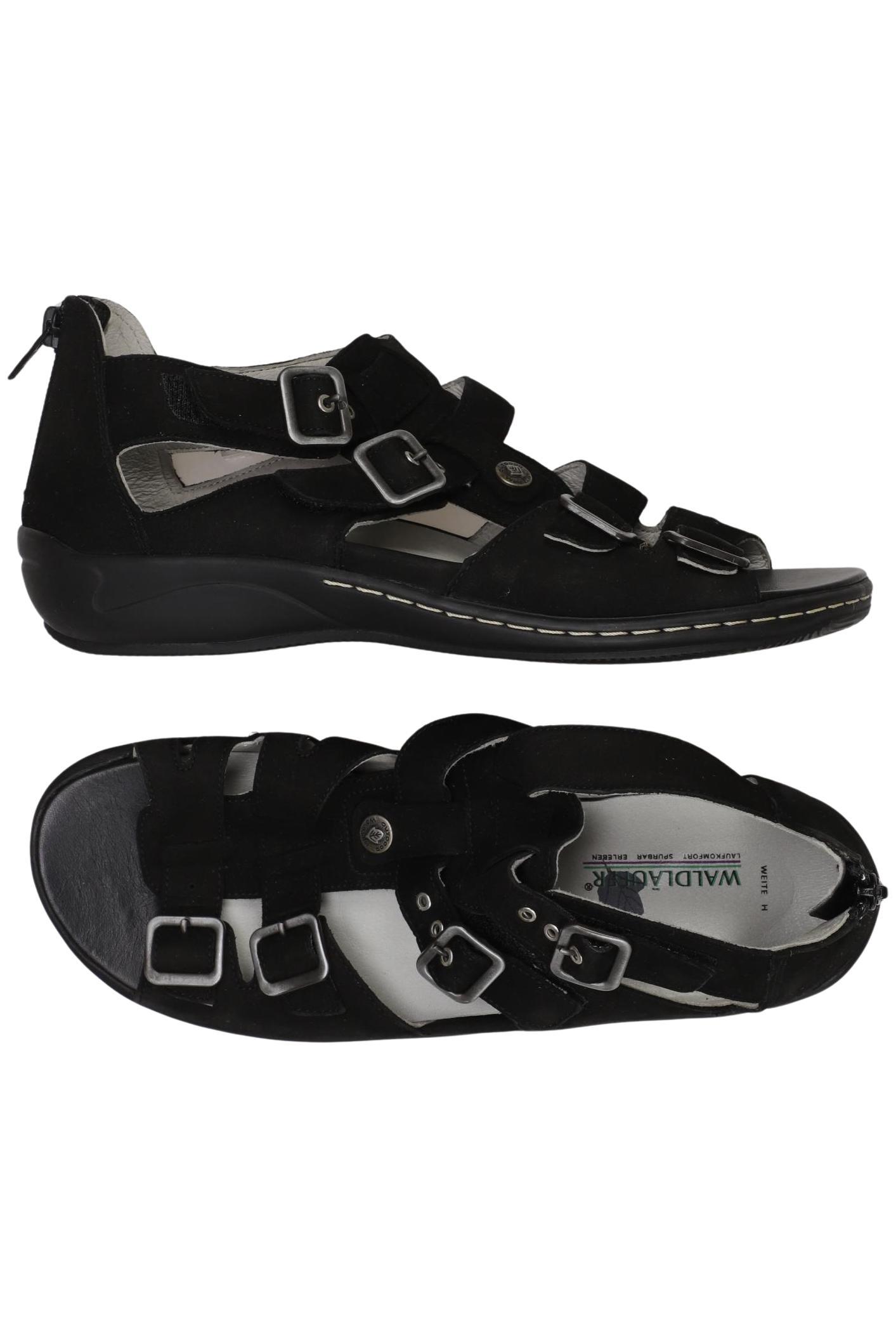 

waldläufer Damen Sandale, schwarz, Gr. 4.5