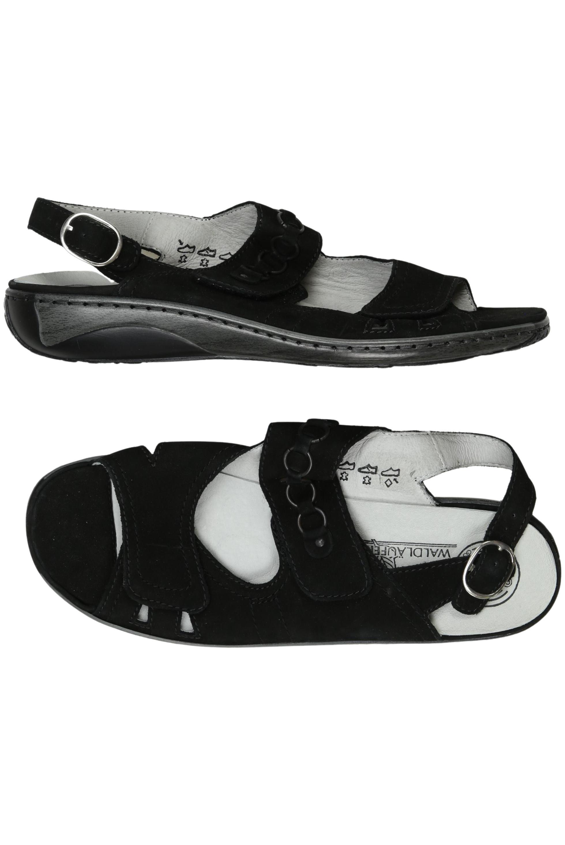 

waldläufer Damen Sandale, schwarz, Gr. 7.5