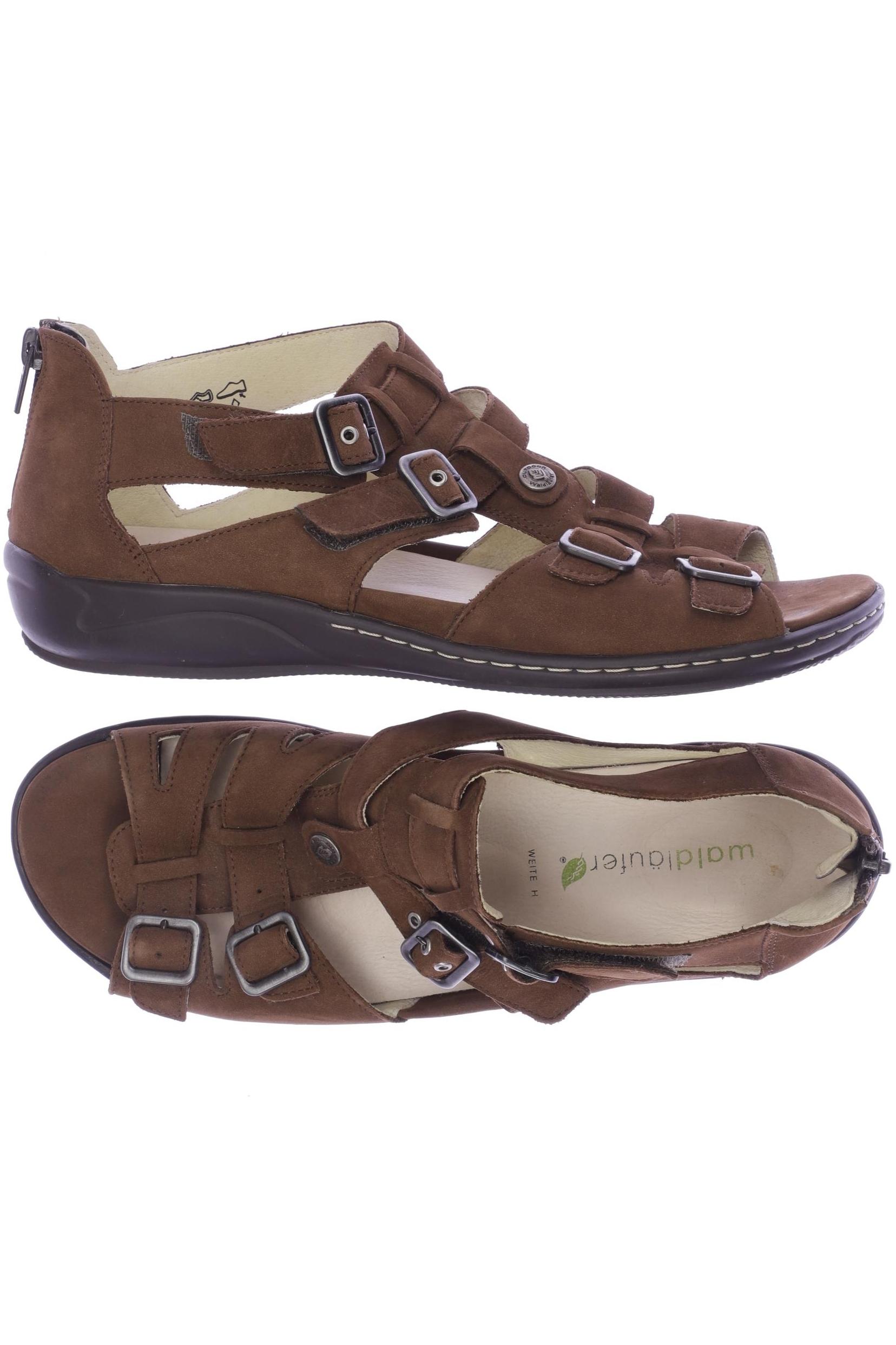 

waldläufer Damen Sandale, braun, Gr. 7.5
