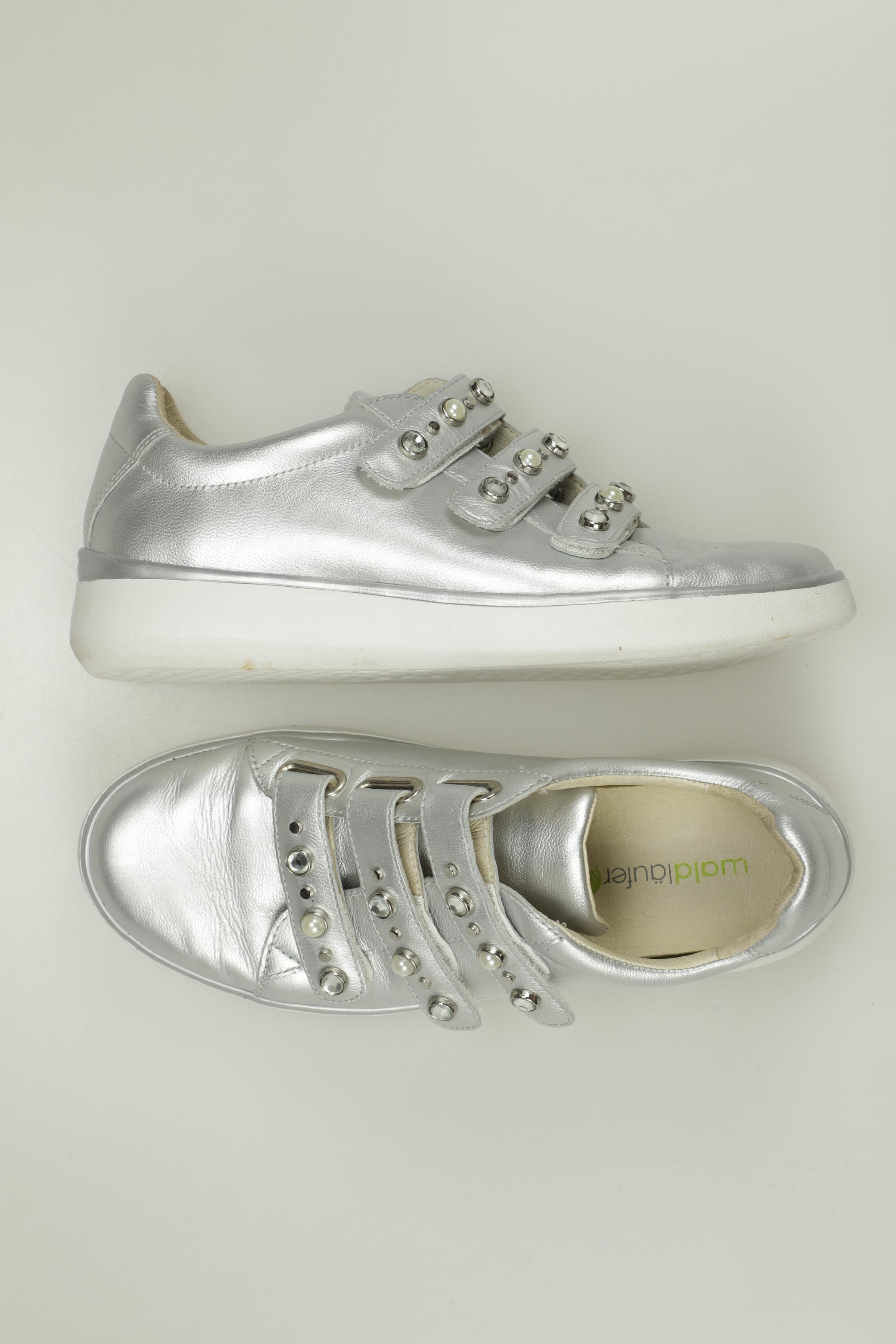 

waldläufer Damen Halbschuh, silber, Gr. 4.5