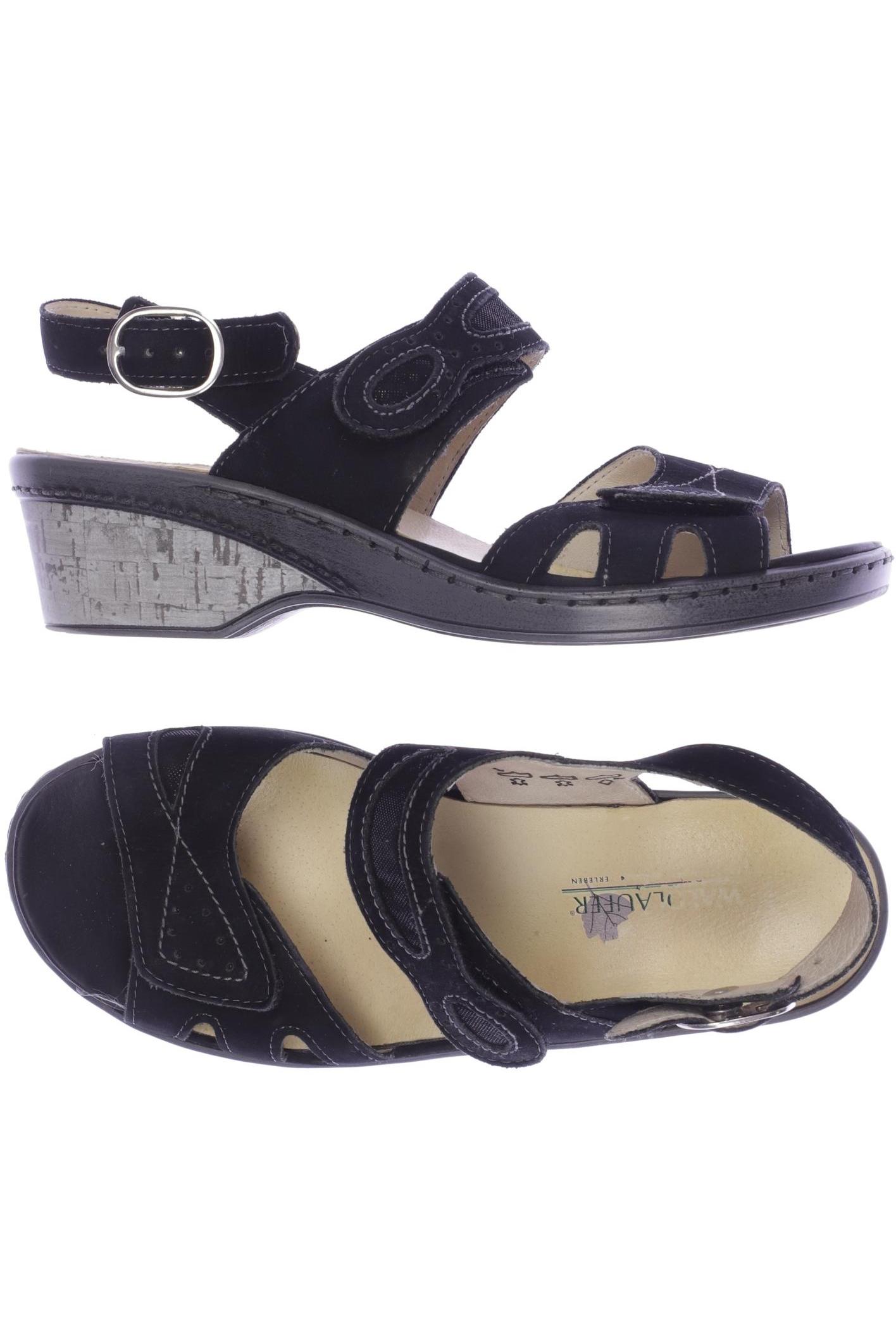 

waldläufer Damen Sandale, schwarz, Gr. 3.5