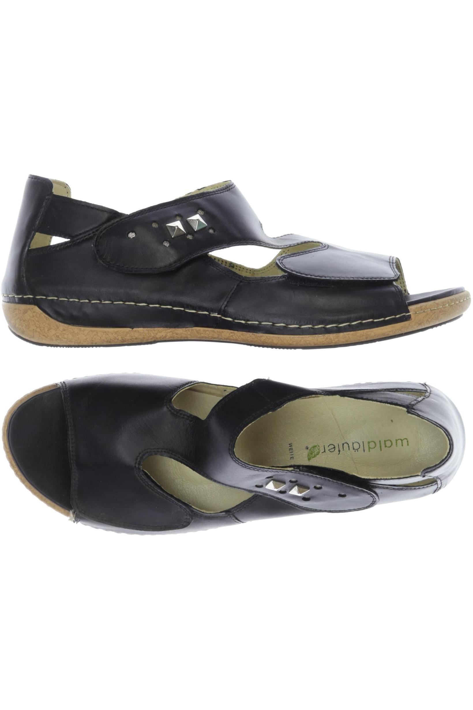 

waldläufer Damen Sandale, schwarz, Gr. 7.5