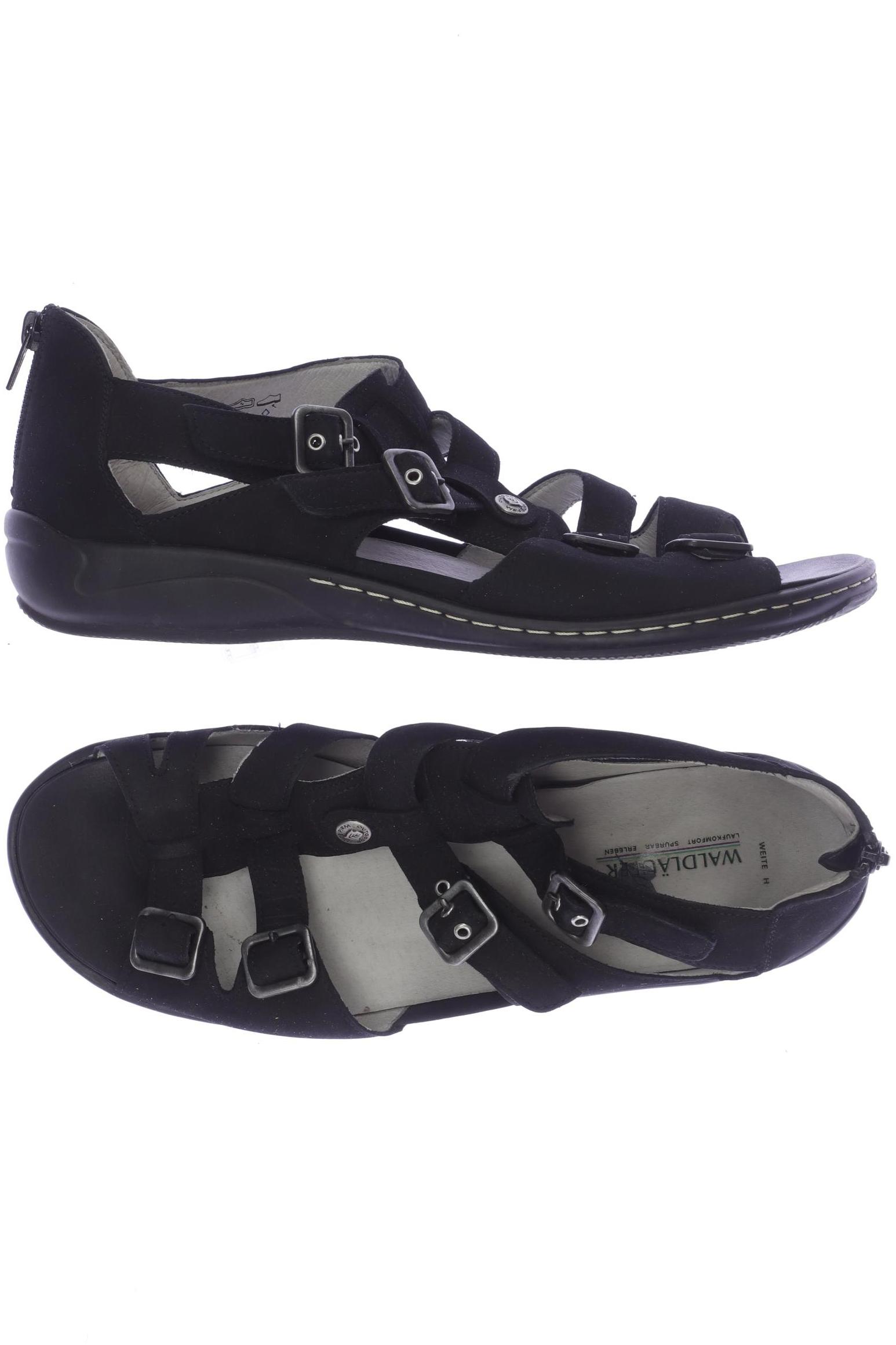 

waldläufer Damen Sandale, schwarz, Gr. 8