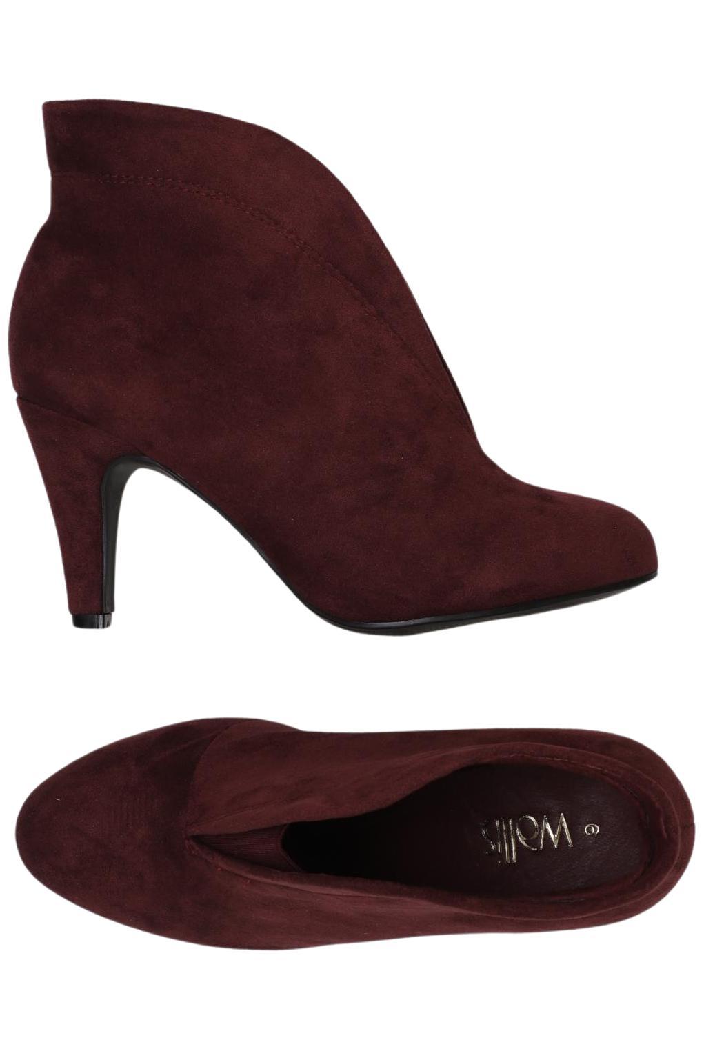 

wallis Damen Stiefelette, bordeaux, Gr. 6
