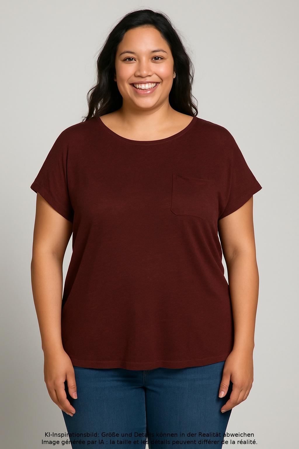 

Waschbär Damen T-Shirt, bordeaux, Gr. 44