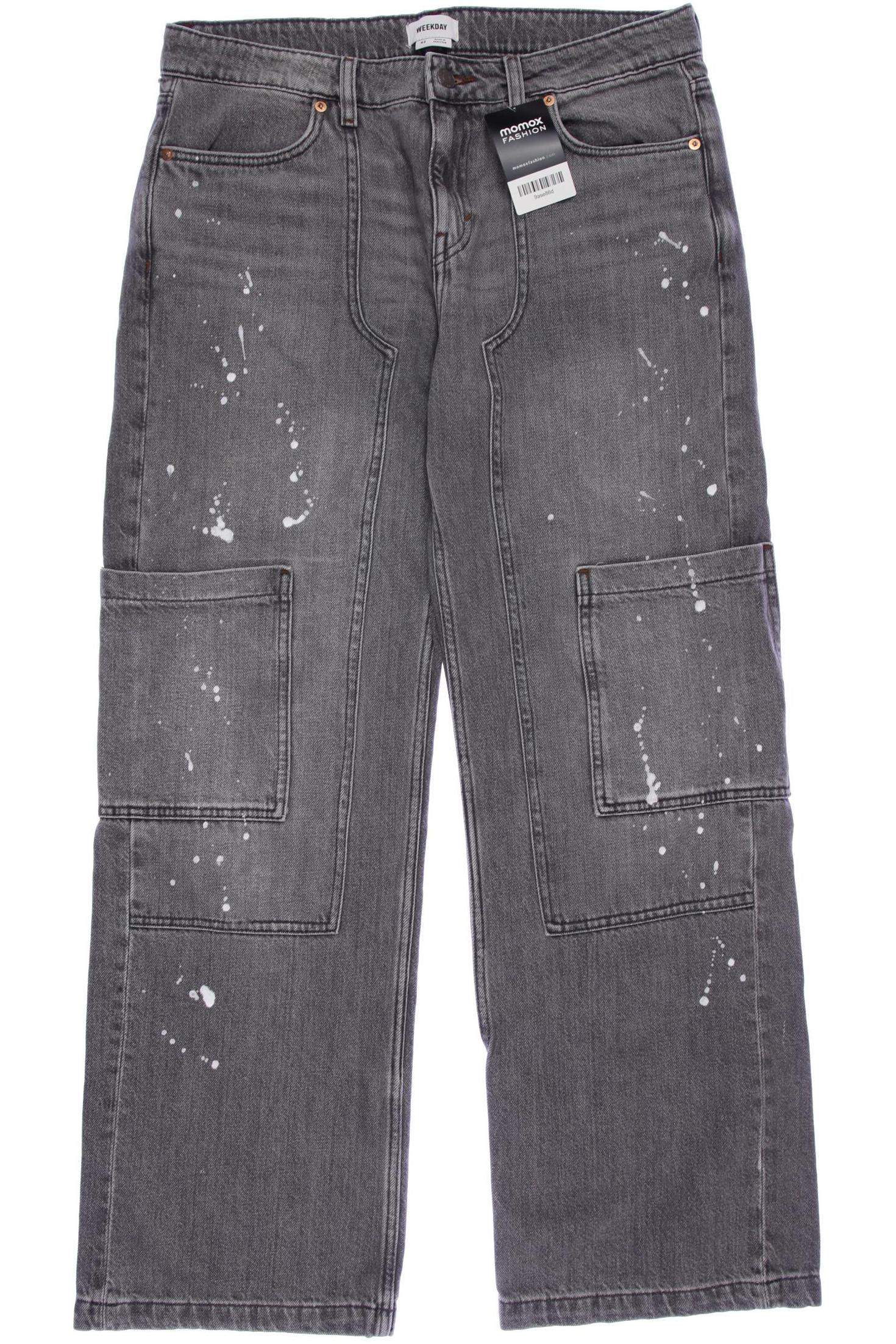 

Weekday Damen Jeans, grau, Gr. 42