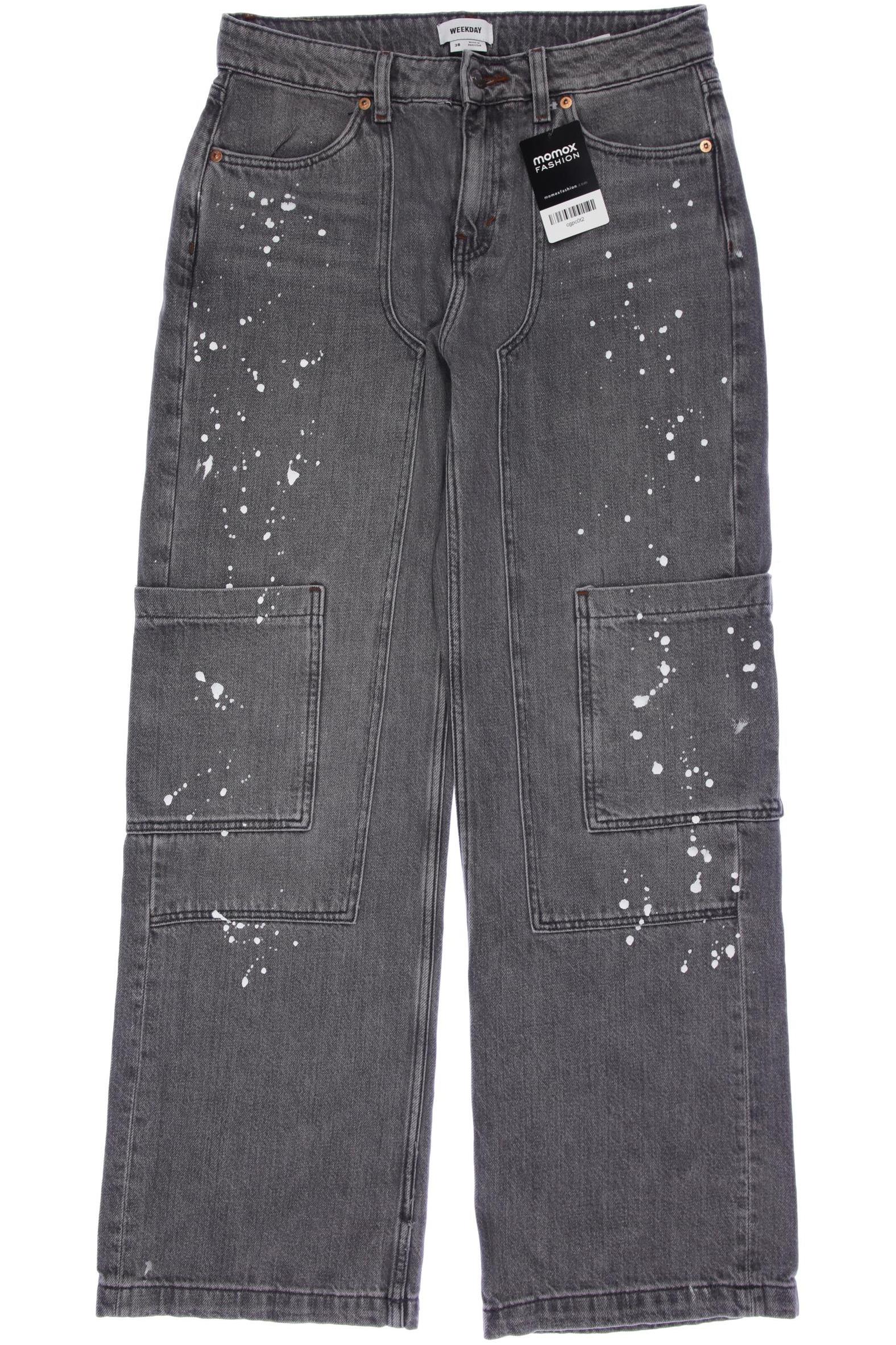 

Weekday Damen Jeans, grau, Gr. 38