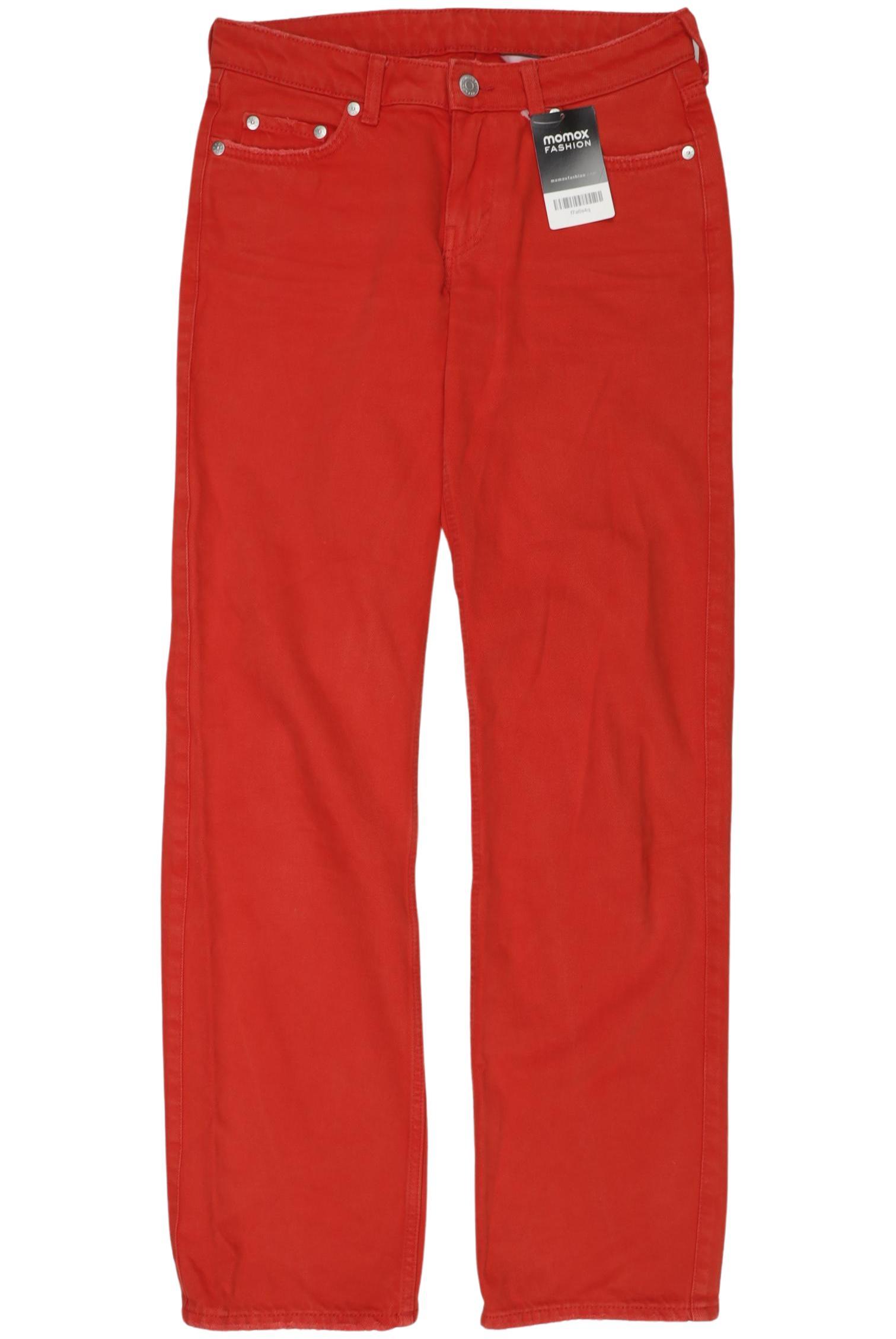 

Weekday Damen Jeans, rot, Gr. 24