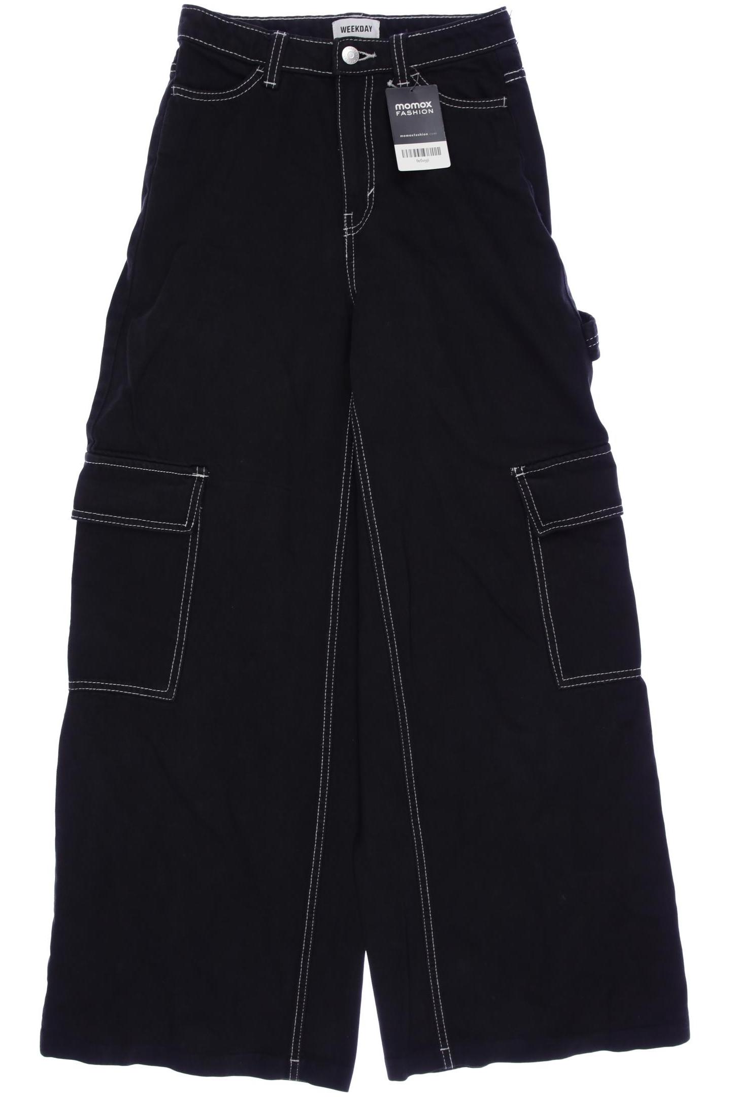 

Weekday Damen Jeans, schwarz, Gr. 34