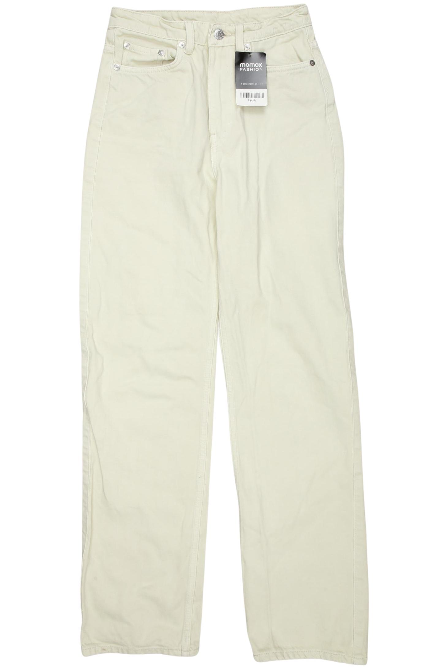 

Weekday Damen Jeans, cremeweiß, Gr. 25