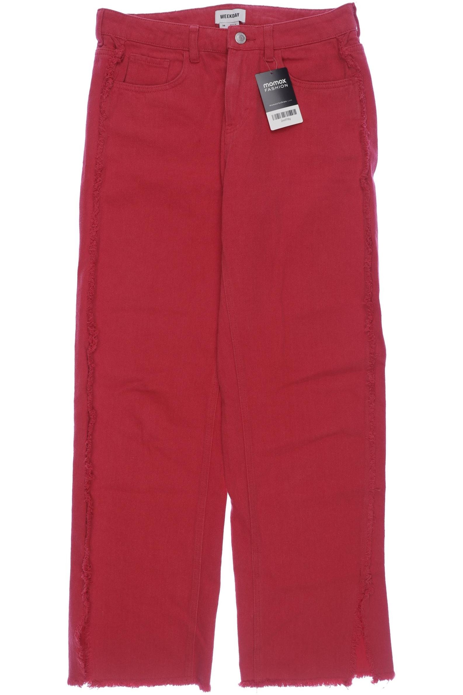 

Weekday Damen Jeans, rot, Gr. 38