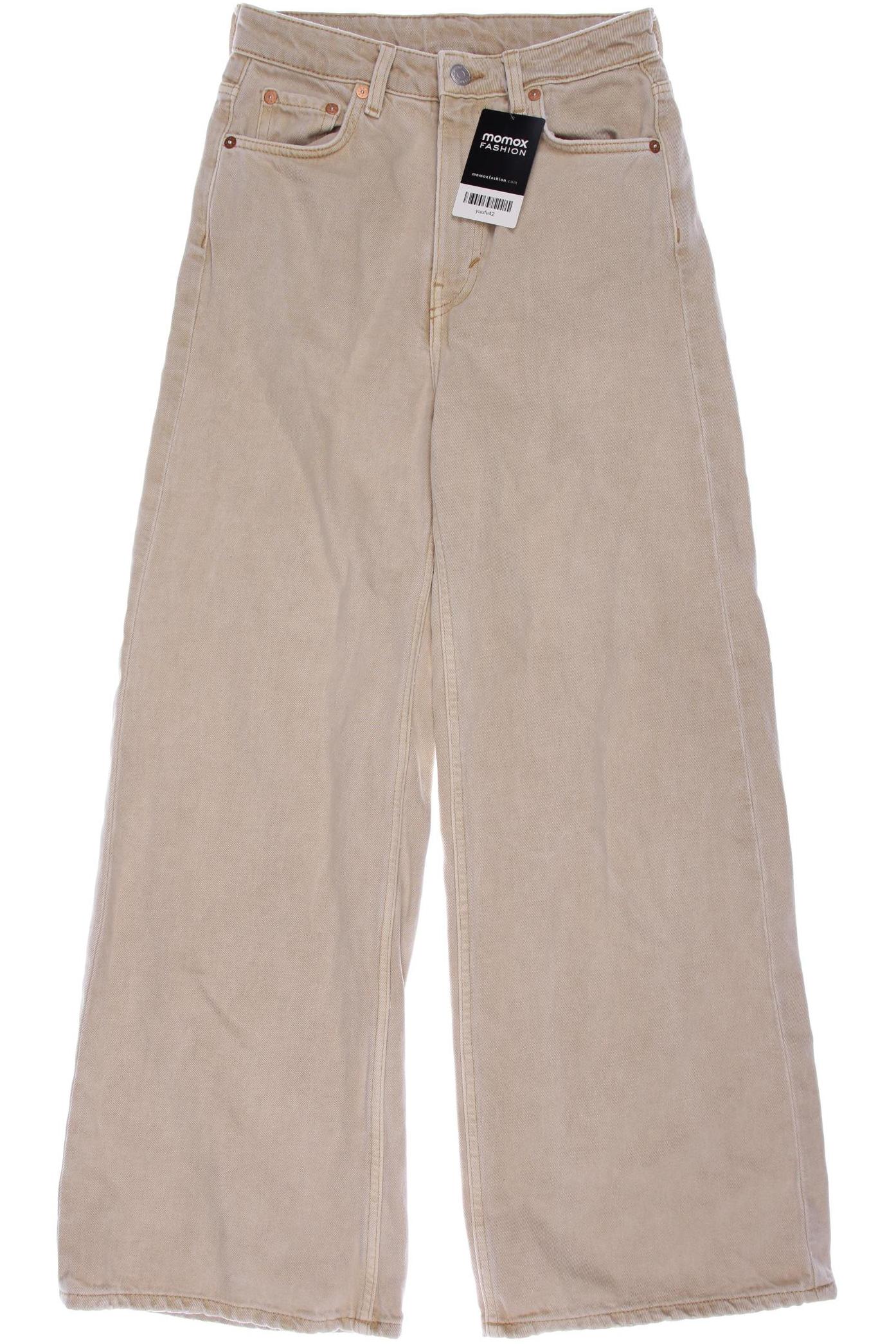 

Weekday Damen Jeans, beige, Gr. 24