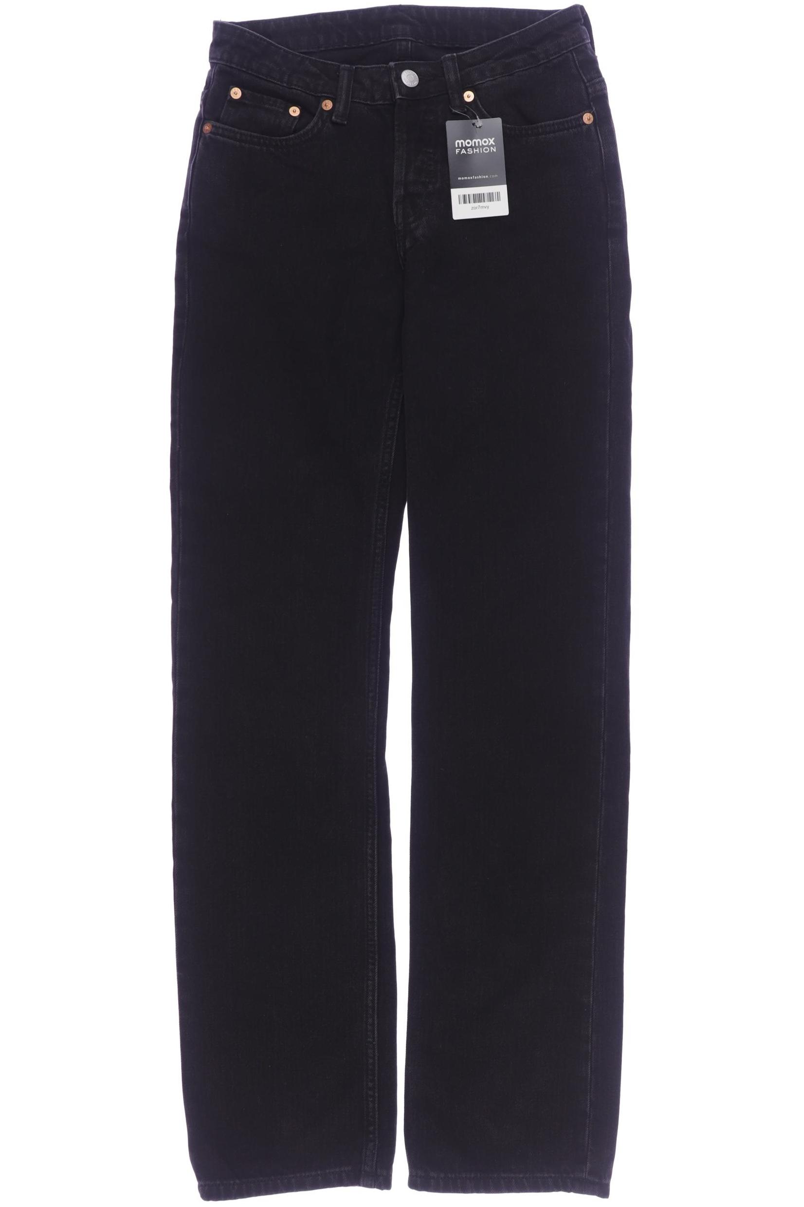 

Weekday Damen Jeans, schwarz, Gr. 25