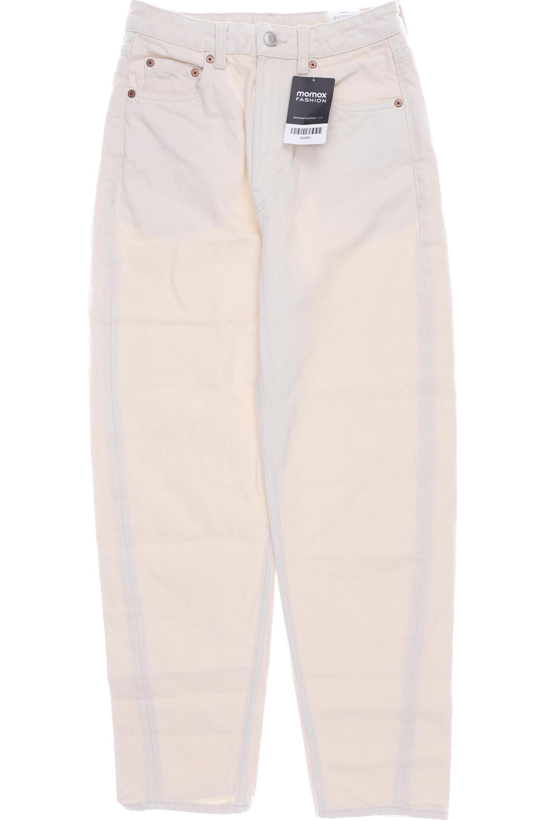 

Weekday Damen Jeans, beige, Gr. 25