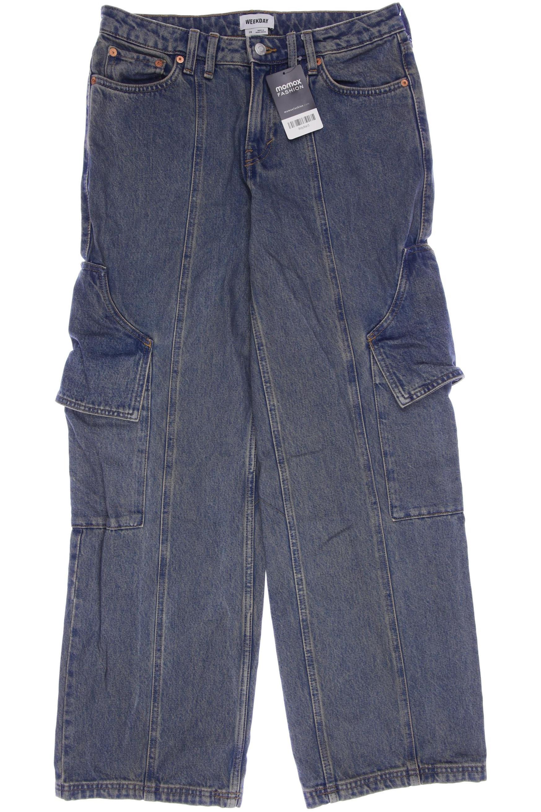 

Weekday Damen Jeans, blau, Gr. 28